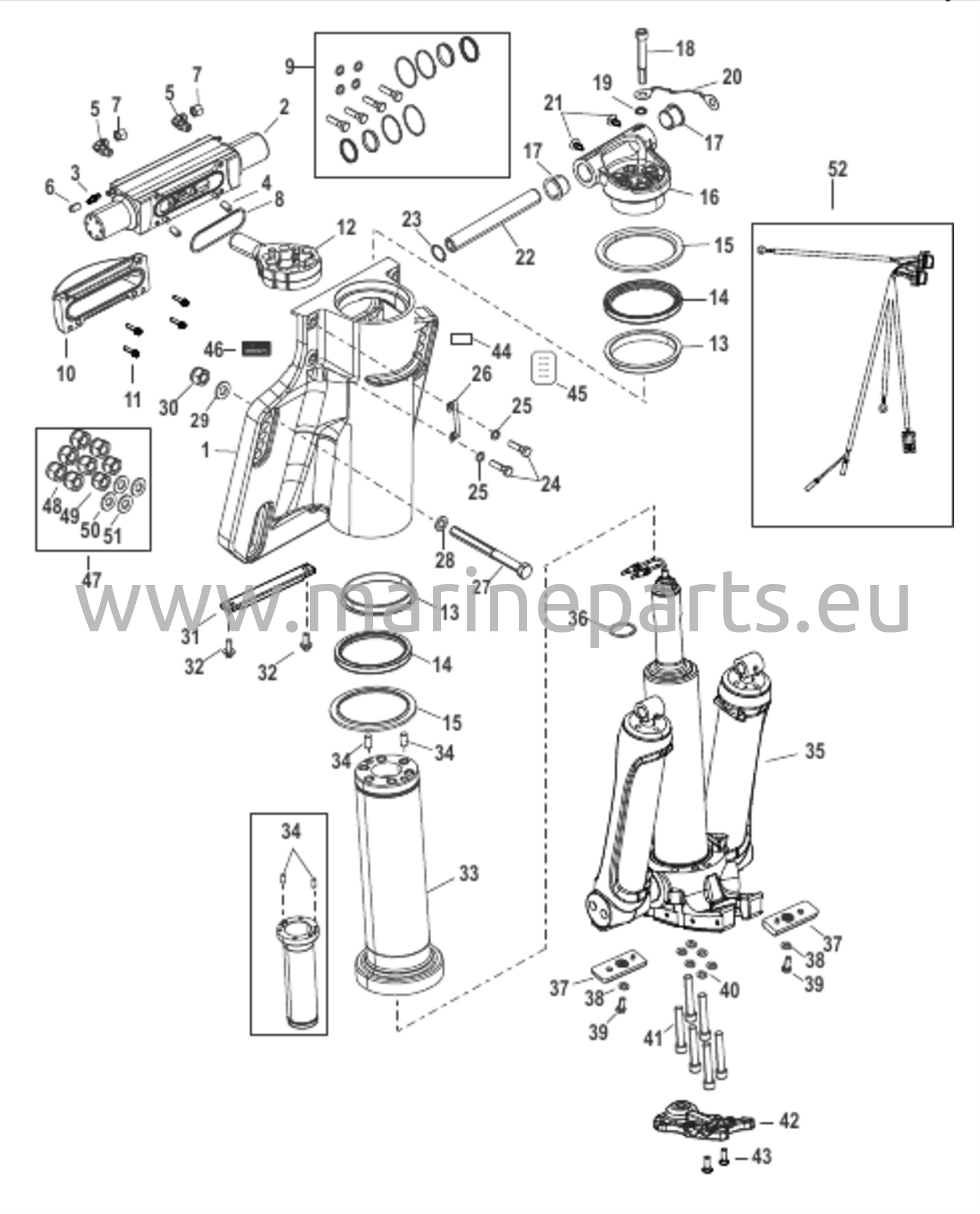 Voimansiirto/Takakannen kokoonpano