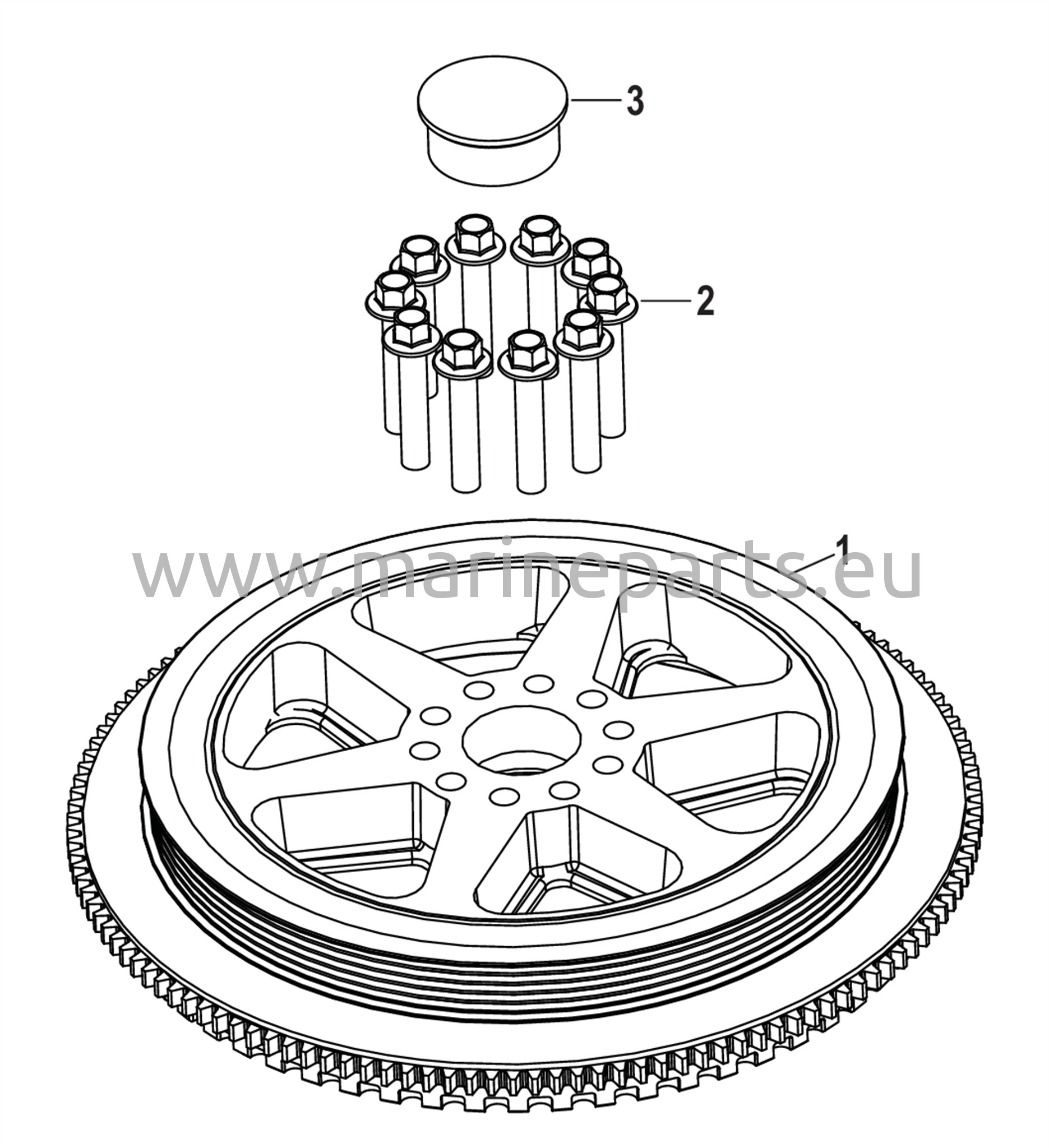 Vauhtipyörä 3B056353 ja uudemmat