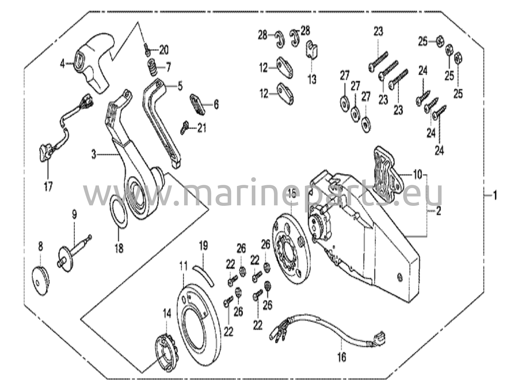 Fjärrkontroll (infälld typ) (höger)