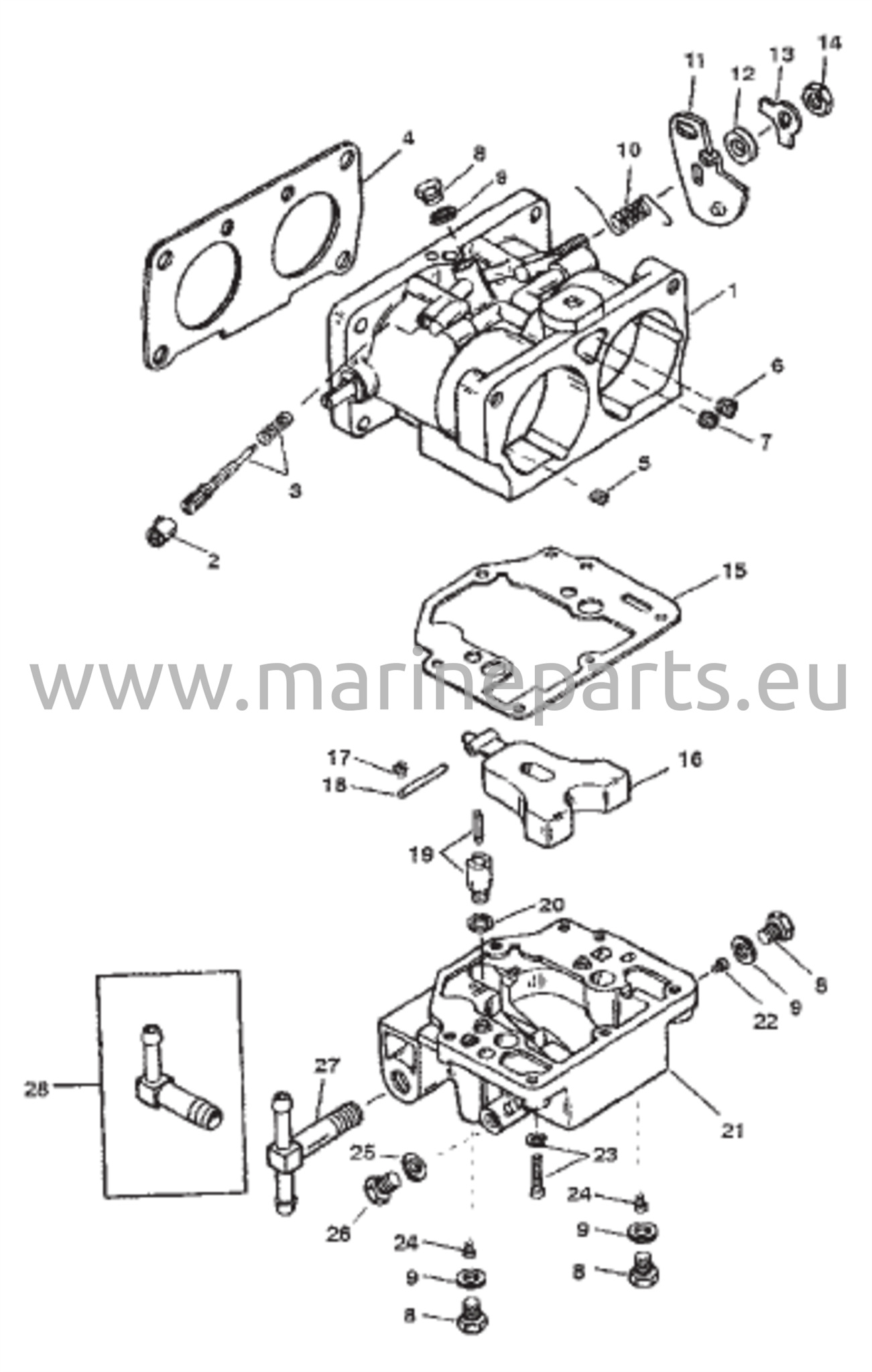 Kaasukarbi (SeaPro / Marathon) (S/N 0G303045 ja sitä alemmat)
