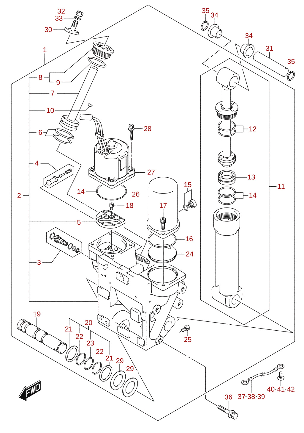 Cilindar trima (X/XX-transom)
