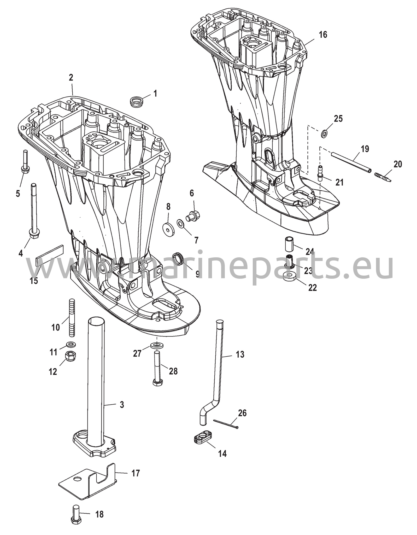 Voimansiirron akselinkotelo