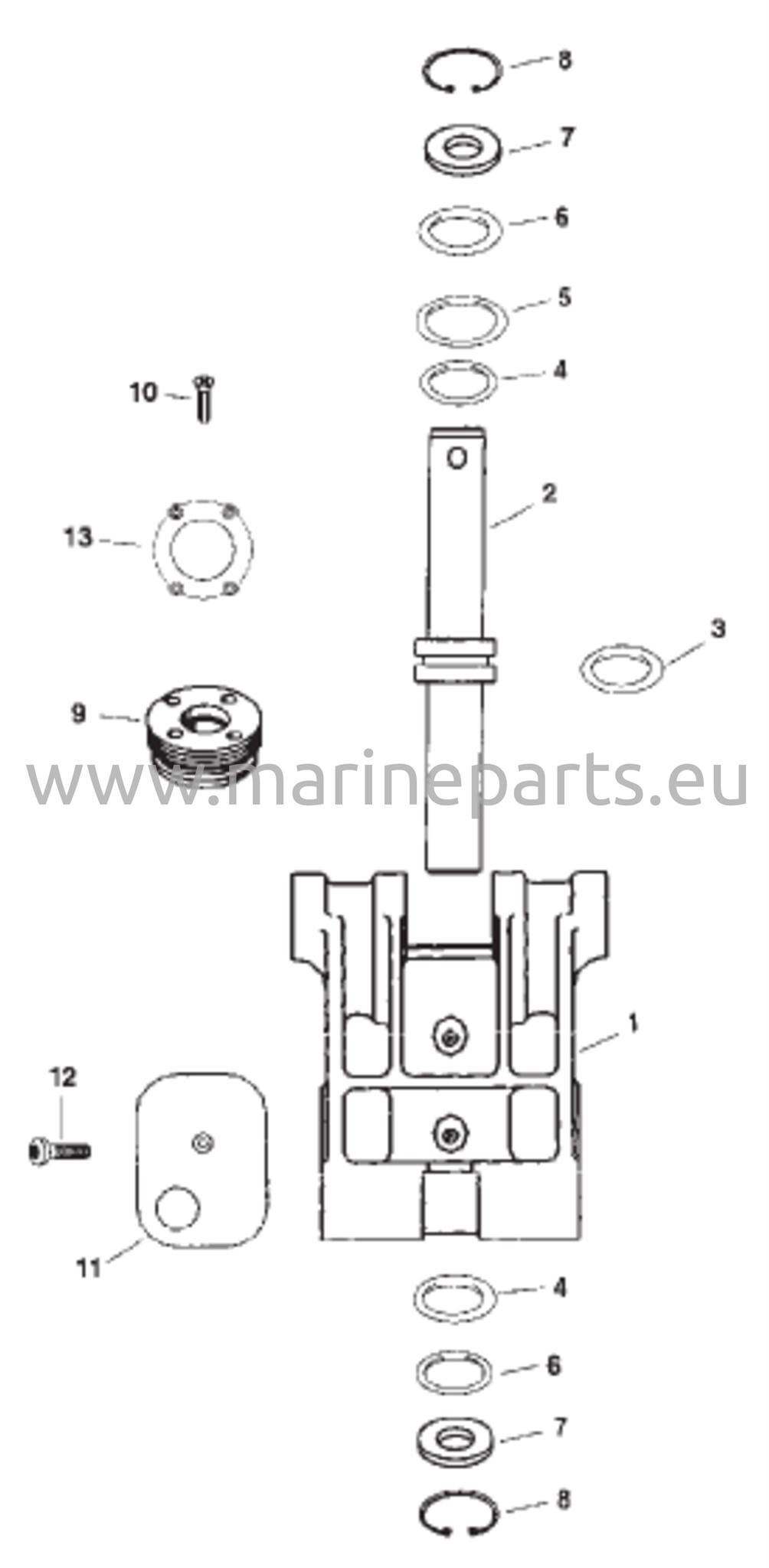 Kääntyvän kiinnikkeen kokoonpano