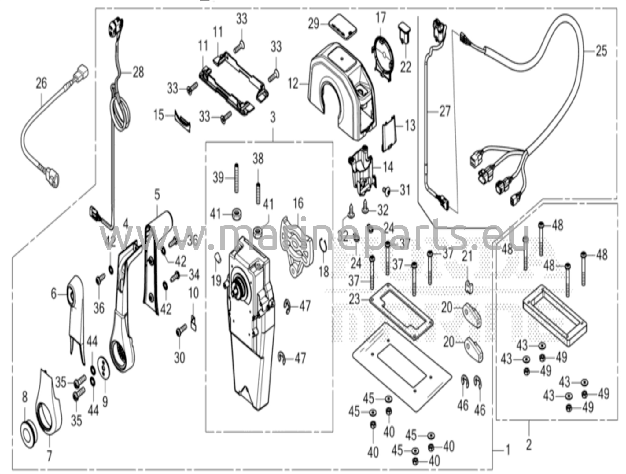 Kaukosäädin (yläkiinnitys, yksittäistyyppi) (nhk mec)