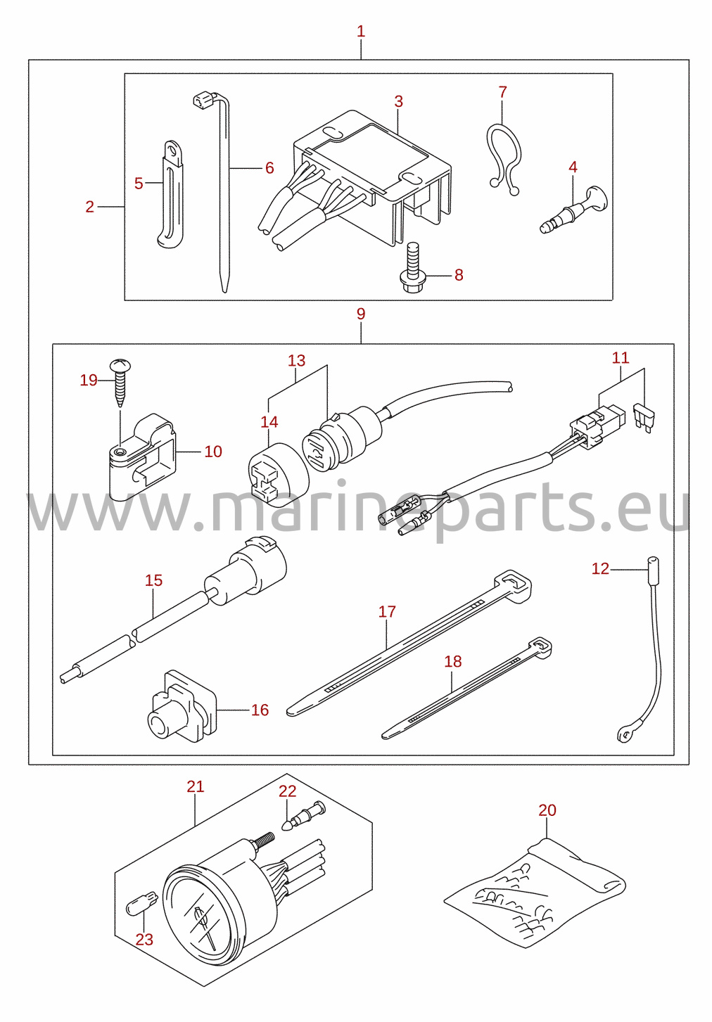 Električni sustav (ručno pokretanje) (M-starter) (opcija)