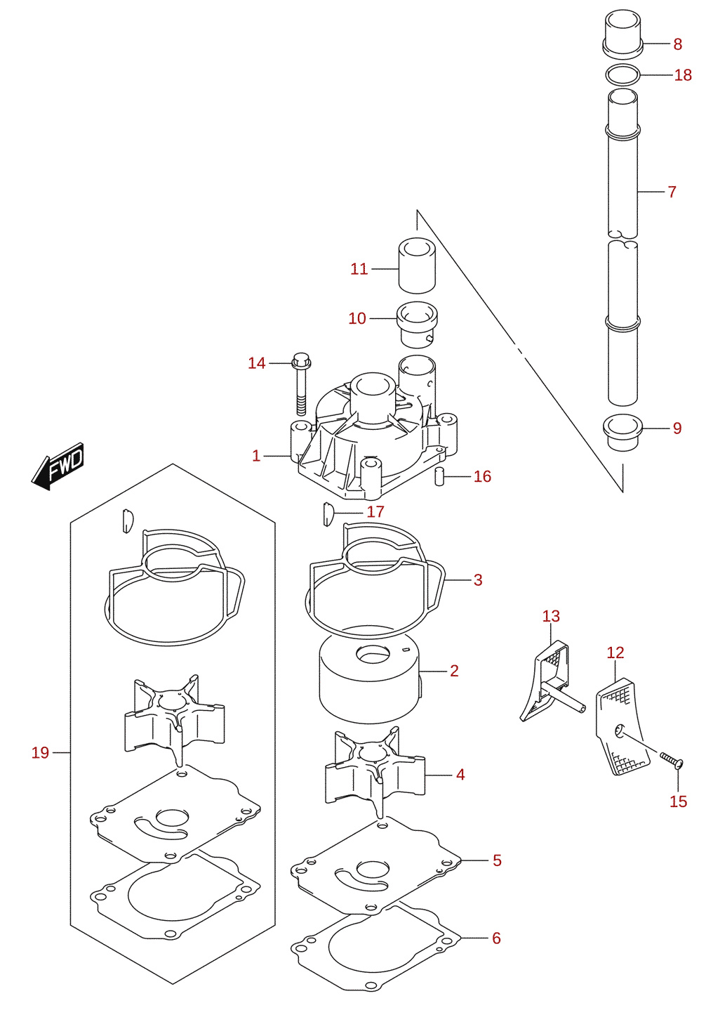 Vattenpump (DF200T)
