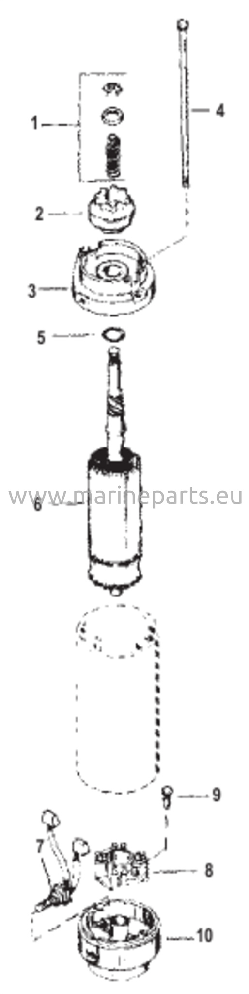 Käynnistinmoottorin kokoonpano