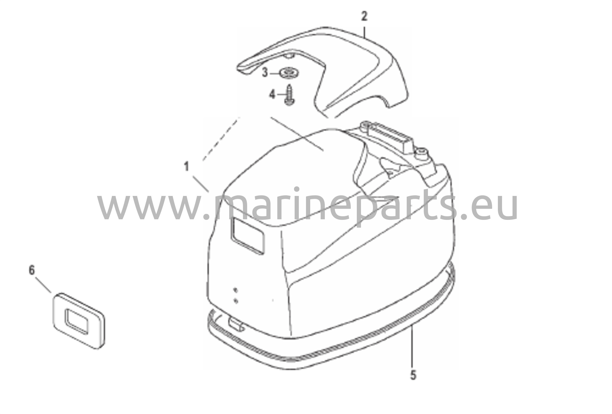 Konepeitteen yläosa