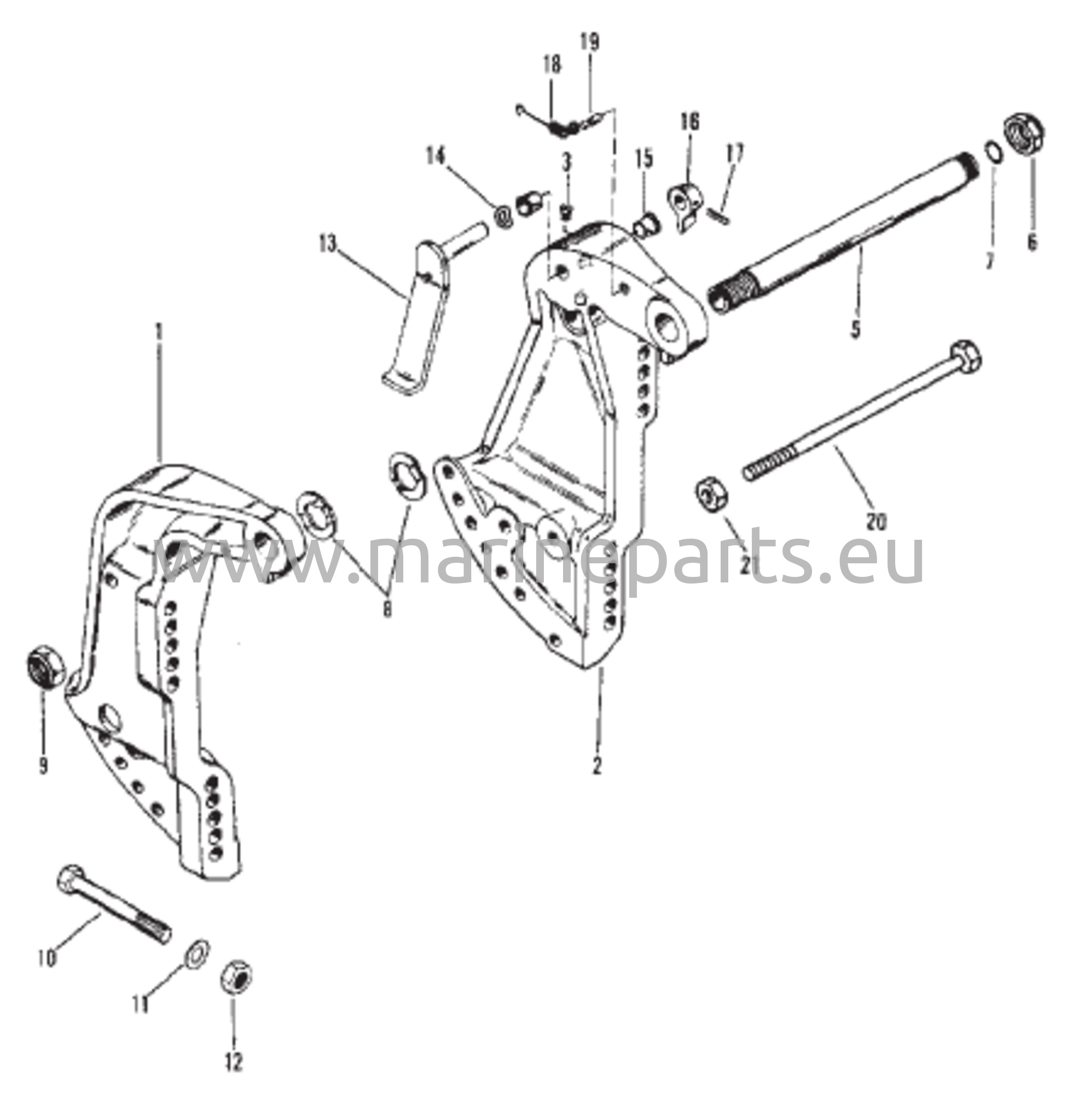 Peräpeilin kiinnike