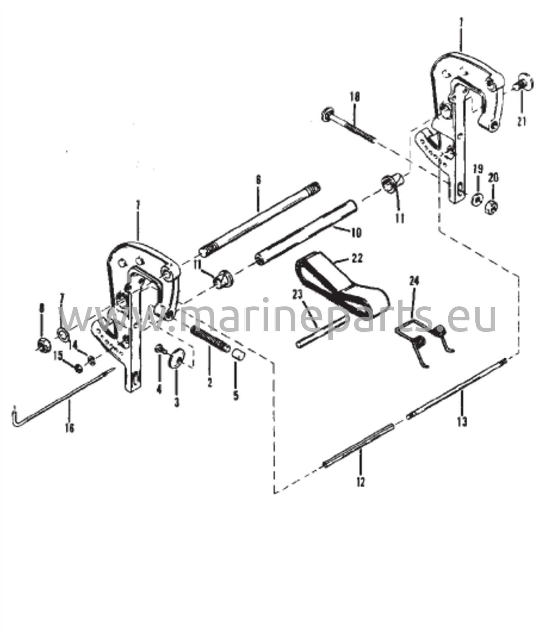 Clamp Bracket (Short)(Long-0C160935 & Below)(60EL NOI)(NPT) 