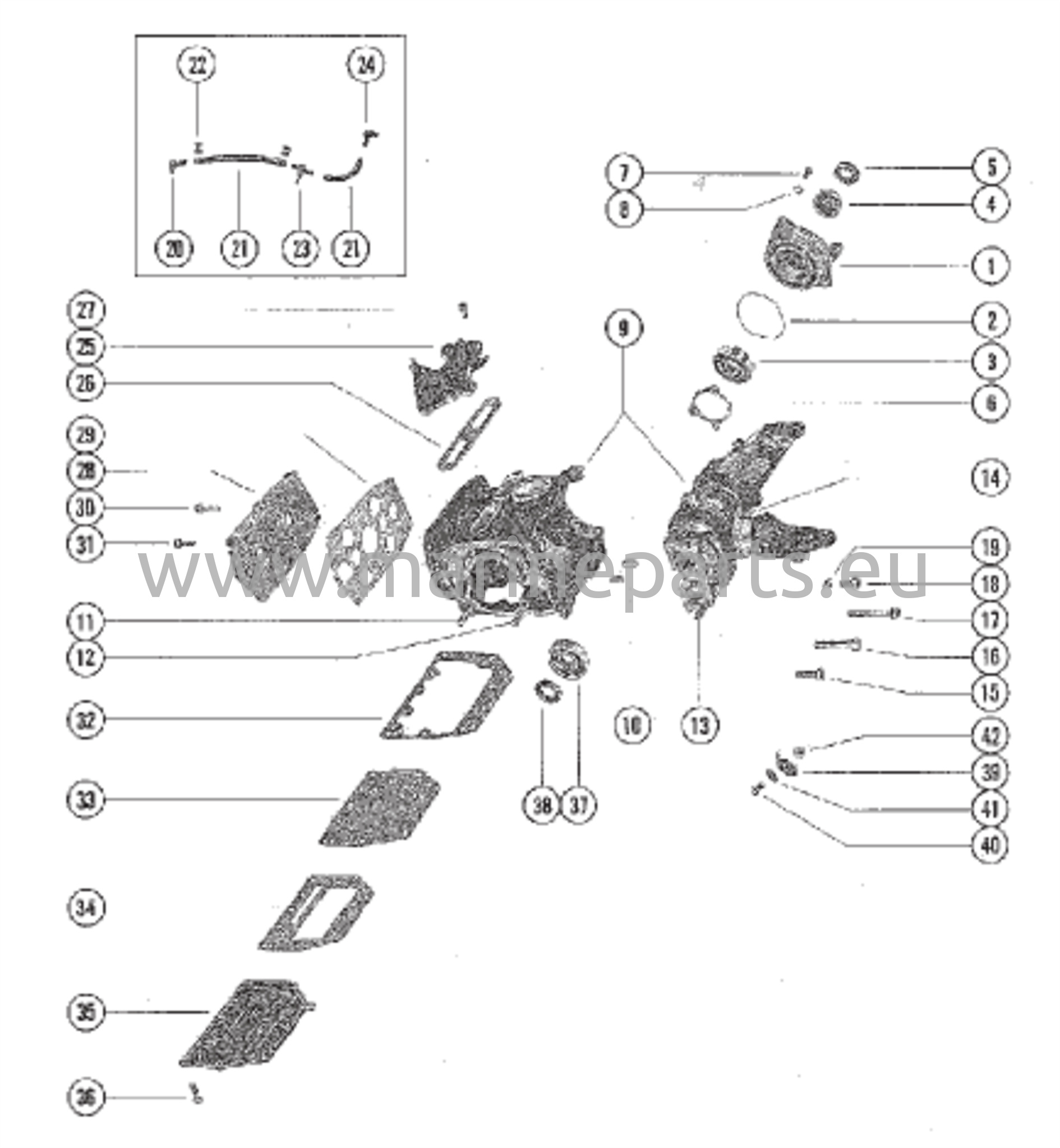 Sylinterilohko ja kampikammion kokoonpano