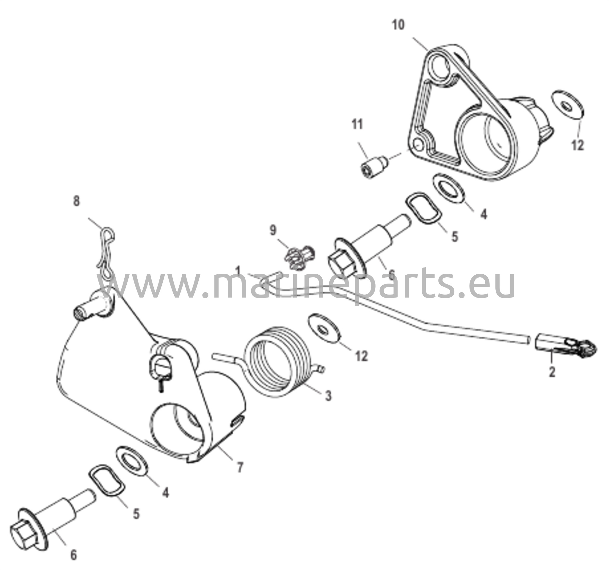 Kaasukahvan vipuyhteet kauko-ohjauksella