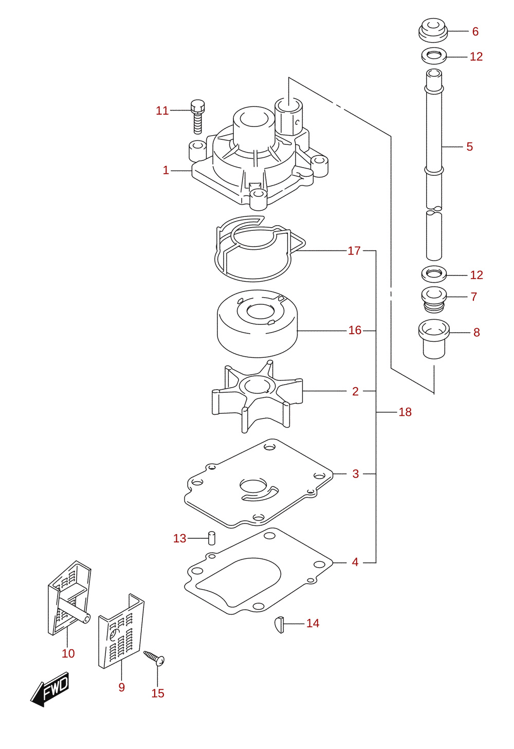 Water pump (DF70ATH)