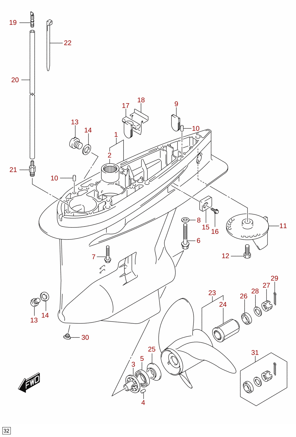 Gearhus (DF200AZ)
