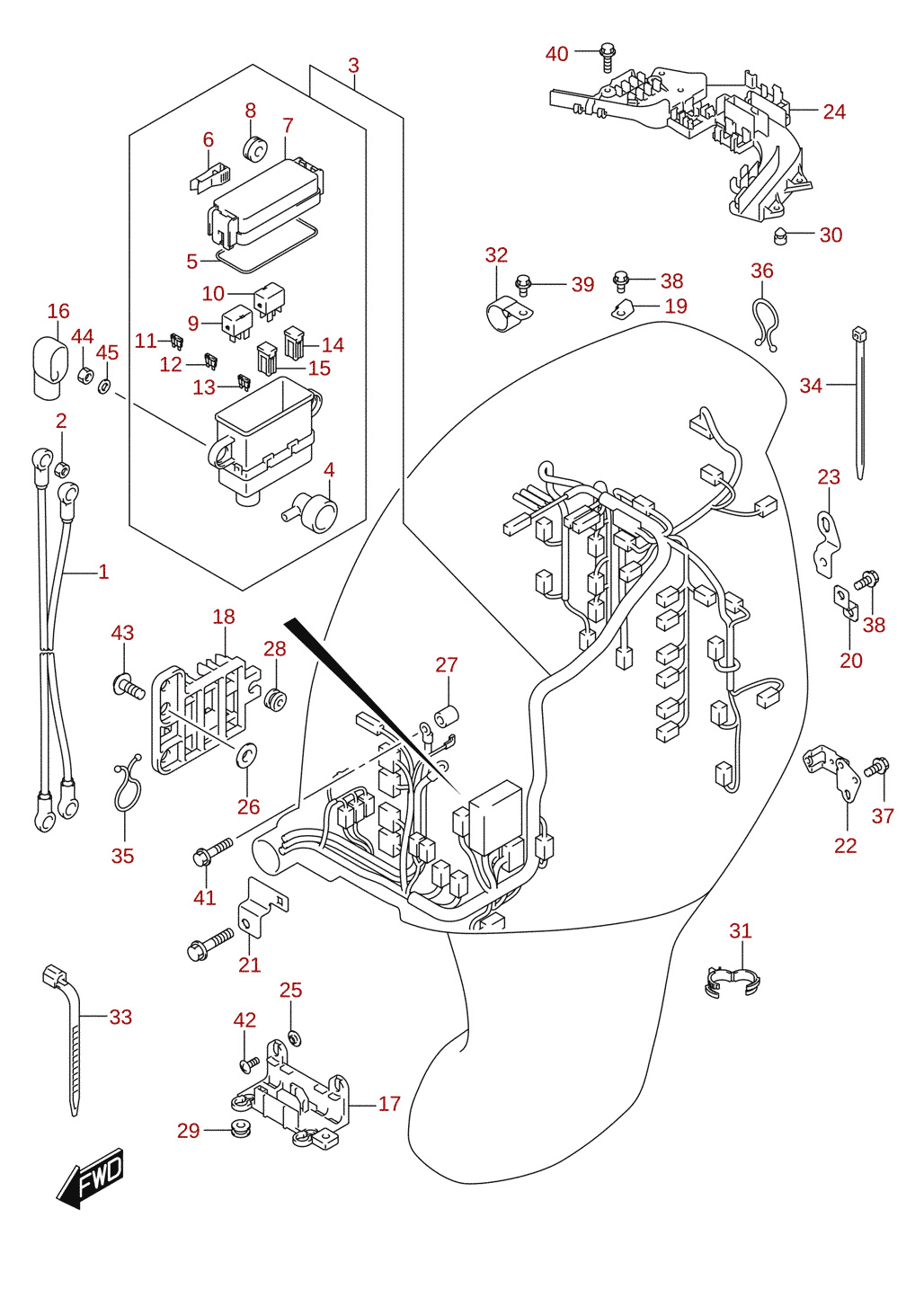 Kabelstam (DF325A)