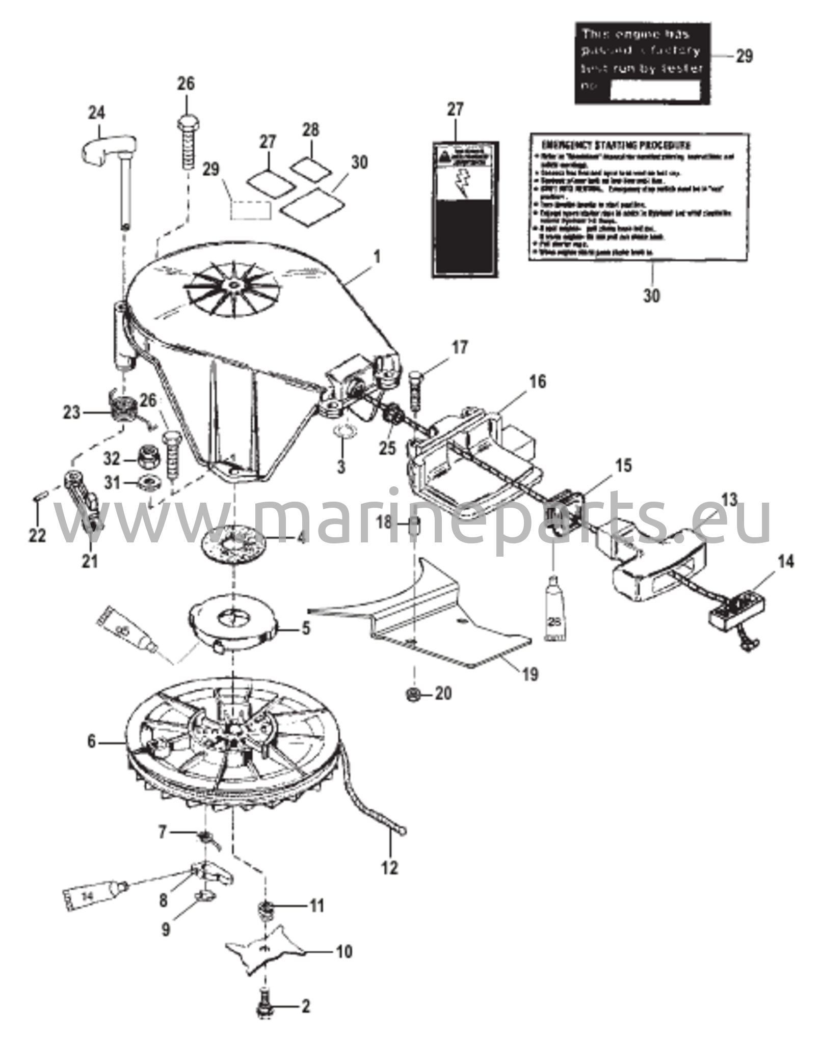 Starter Assembly (Manual) 
