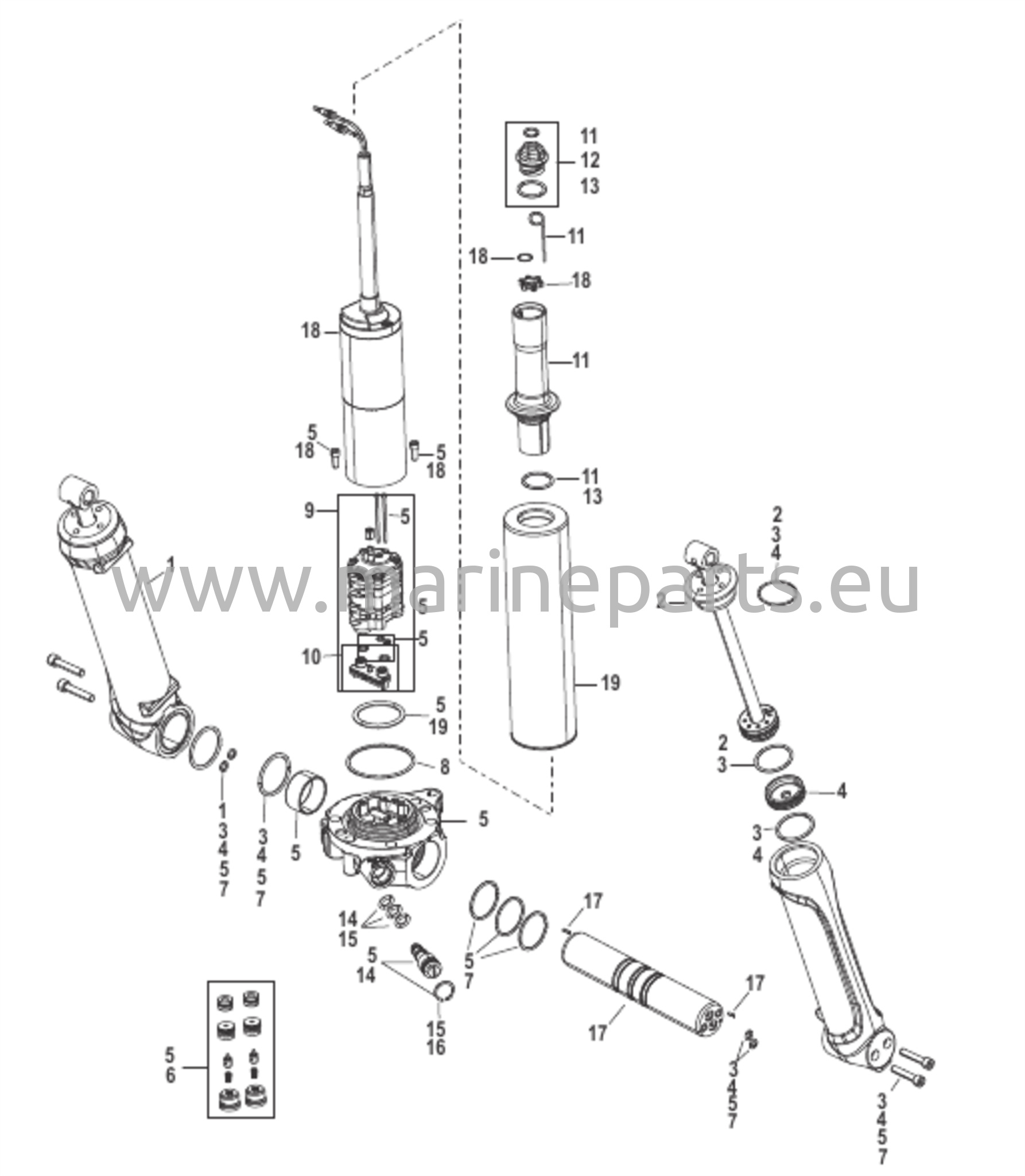Komponenter för power trim