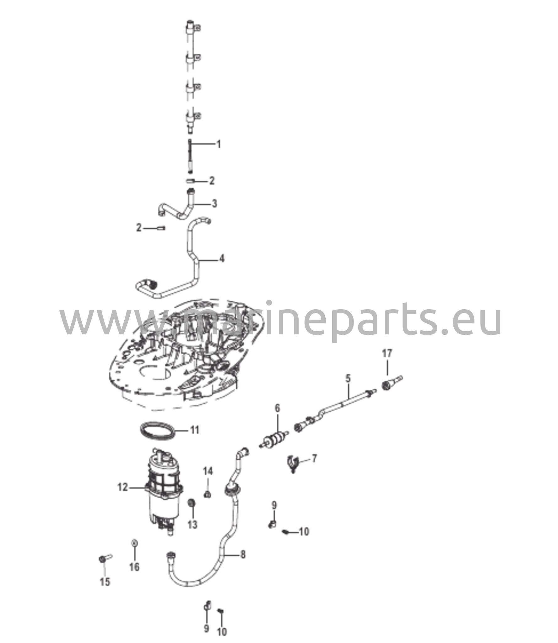 Bränsletillförselsystem – slangar och modul