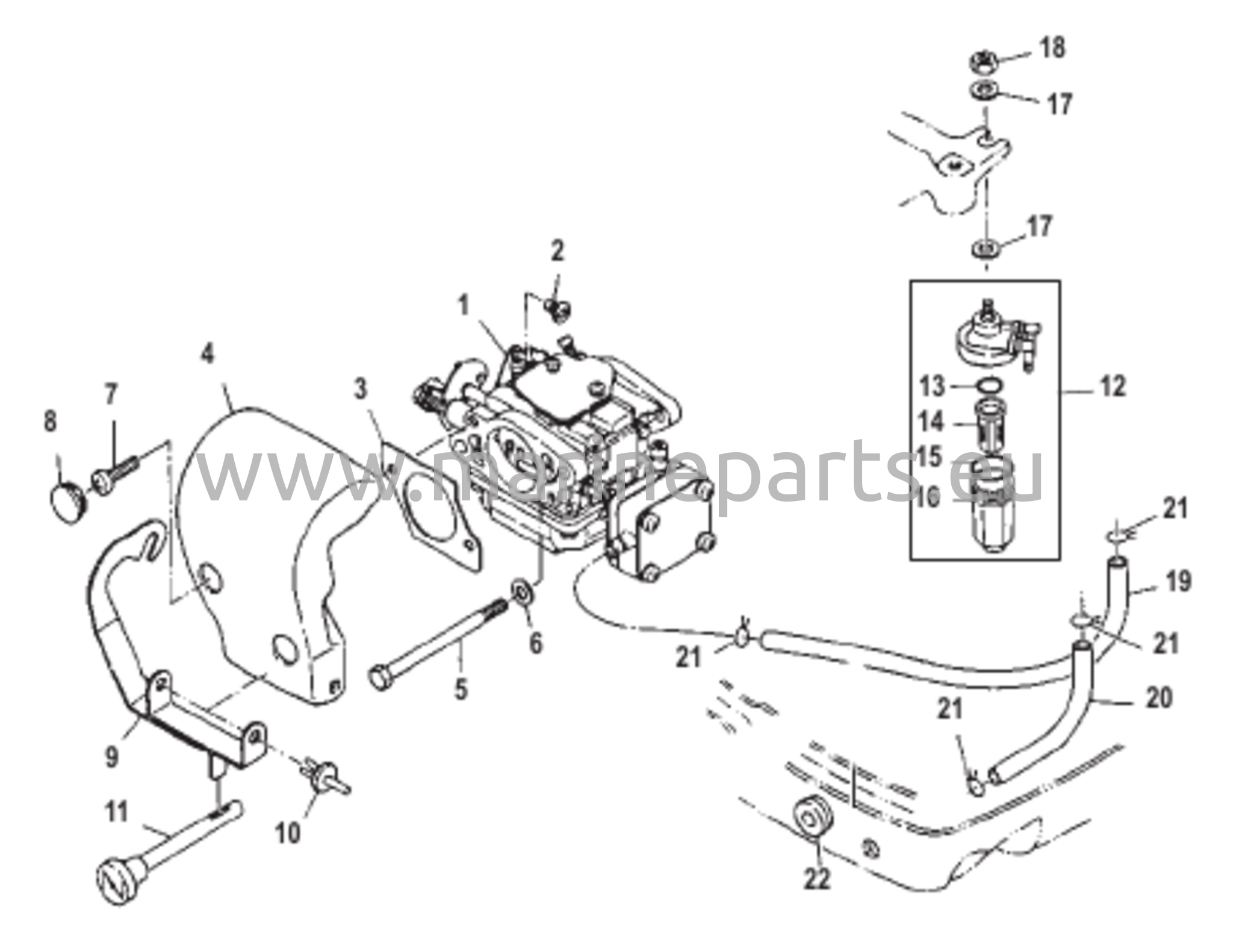 Ilmansuodatin ja polttoainelinjat
