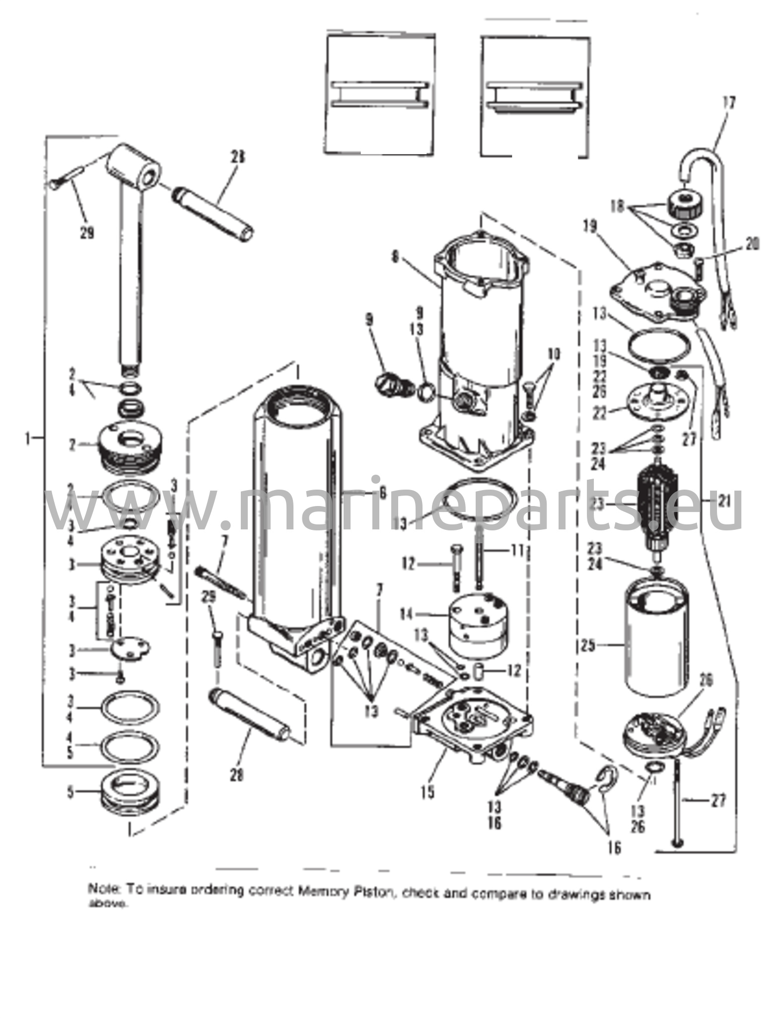 Electric Trim Components (Long S/N-0C160936 & Up) 