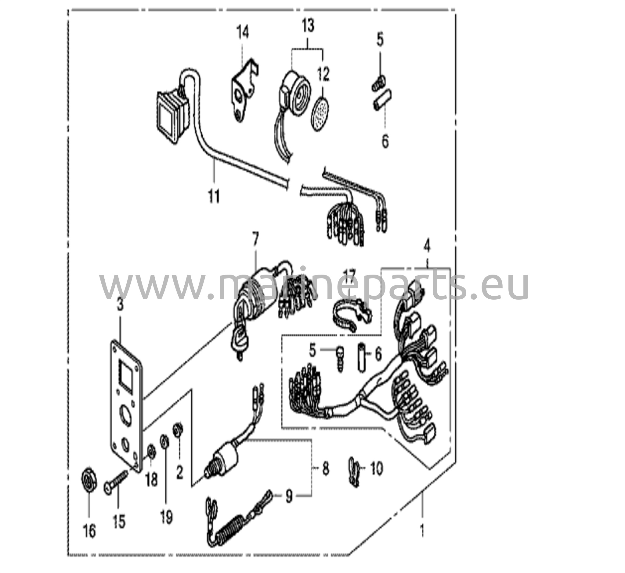 Lülitipaneeli komplekt (2) (1-paneel/4-LED)