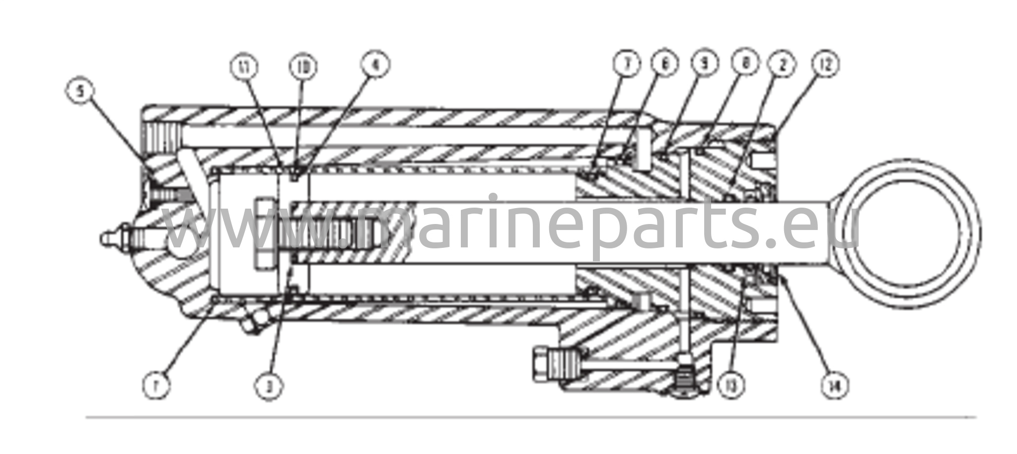 Power Trim Cylinder Repair Kits (Use with 76509A3) 
