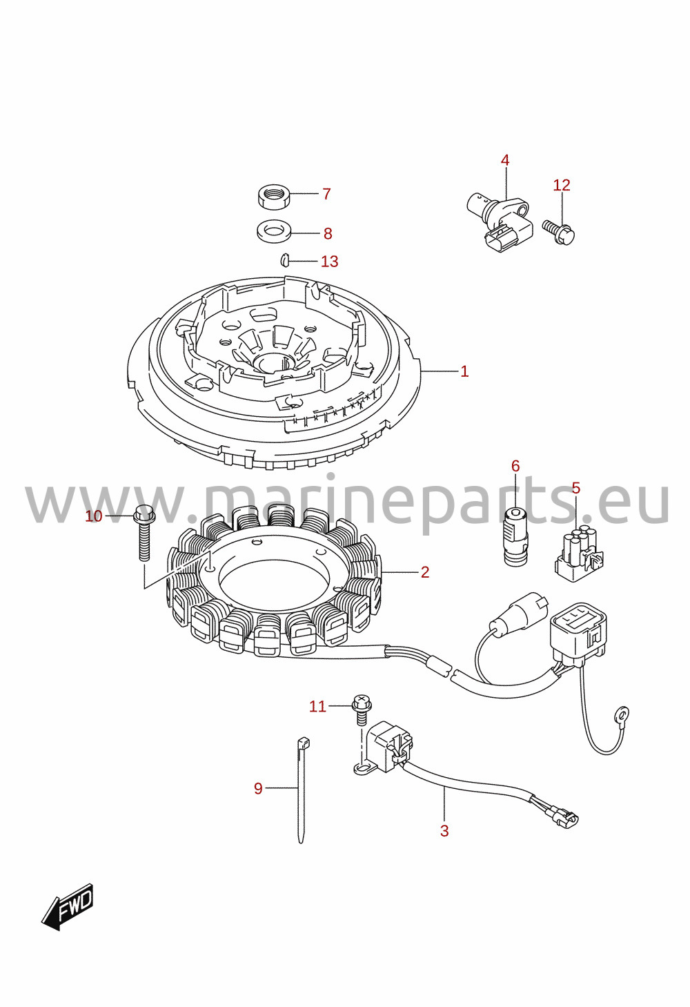 Magnet / generator (M-starter)