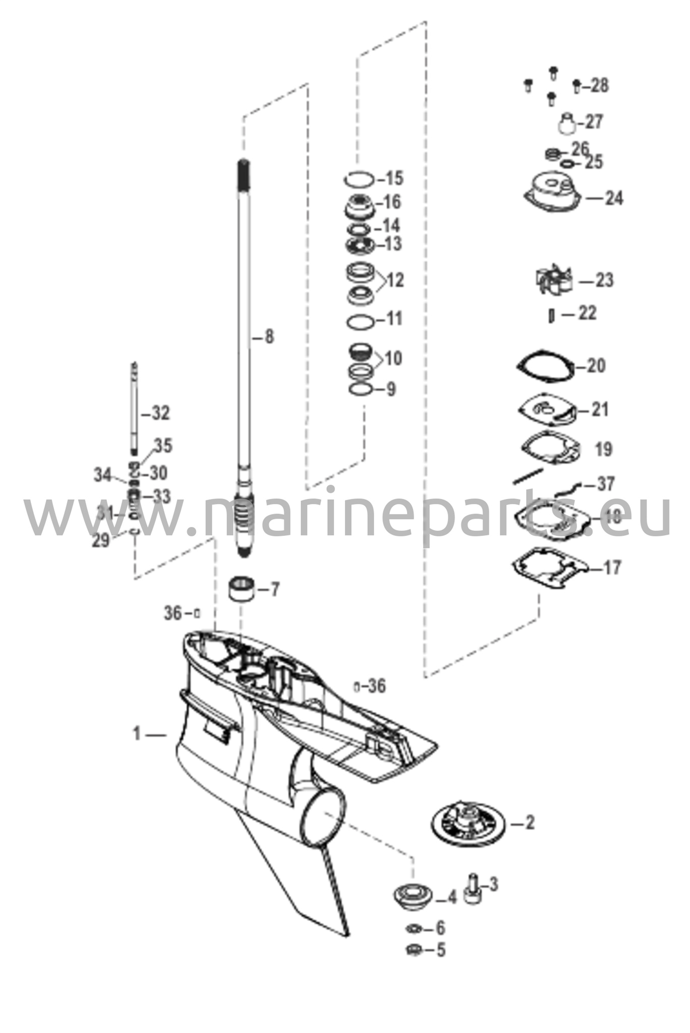 Vaihteiston kotelo voimansiirtoakselille, Torque Master