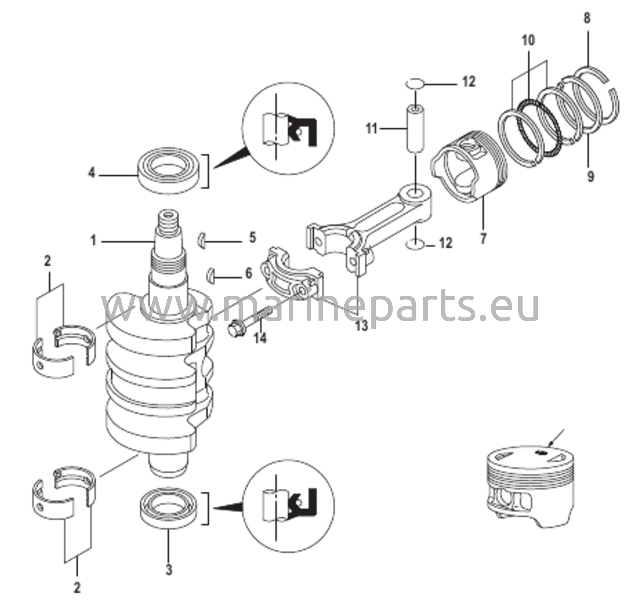 Kampiakseli, männät ja yhdysvarret
