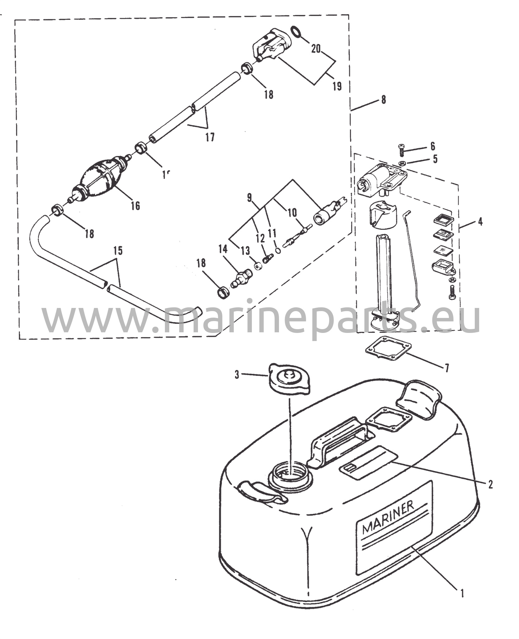 Sähkökäynnistimen osat