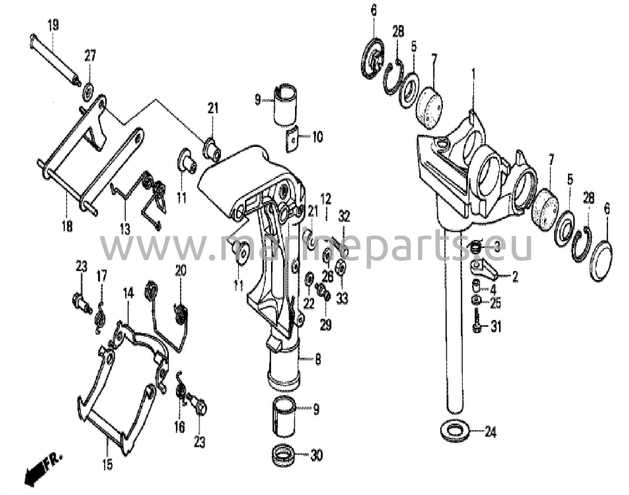 Klämfäste, svängfäste