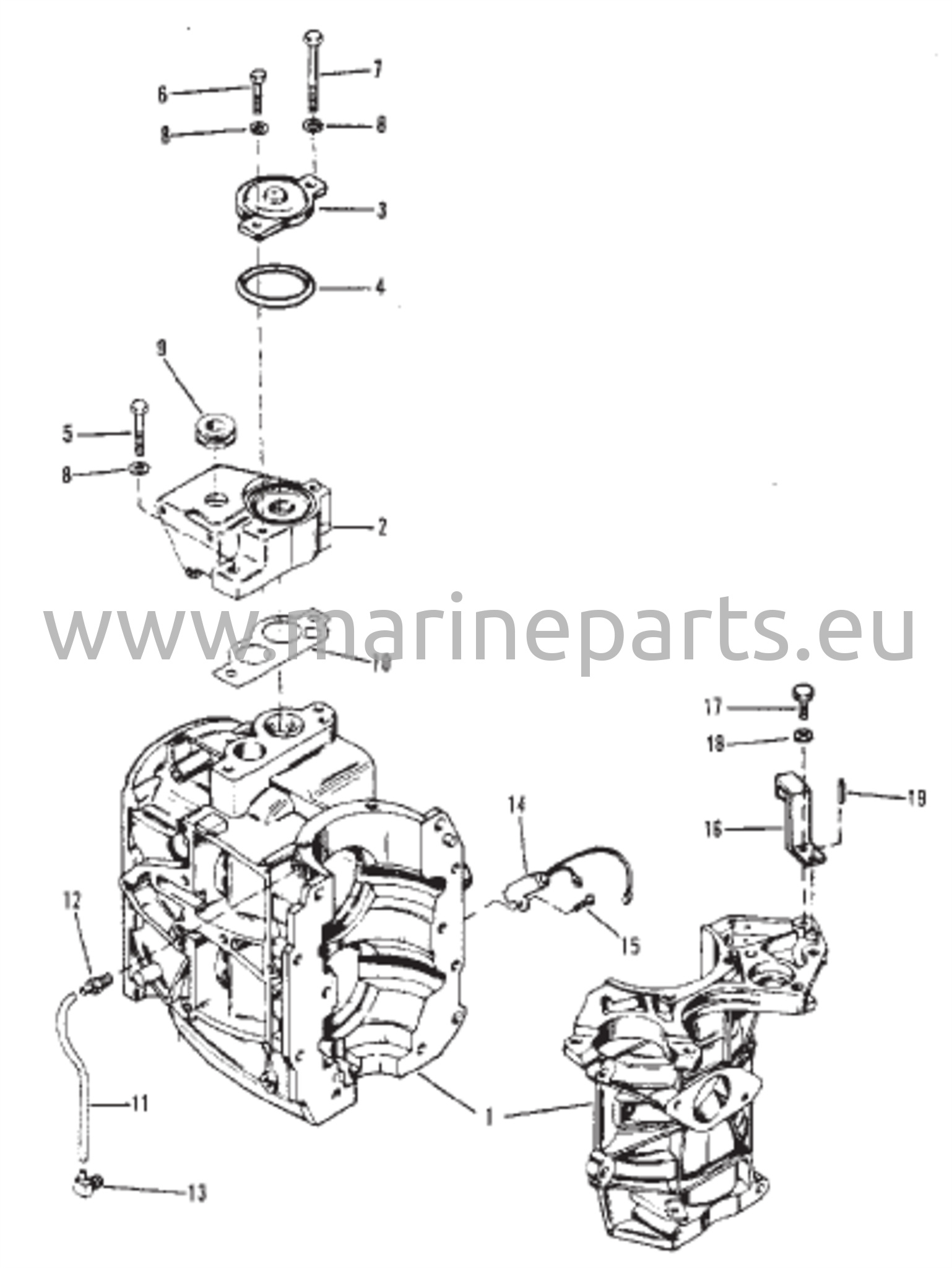 Sylinterilohko ja termostaatti