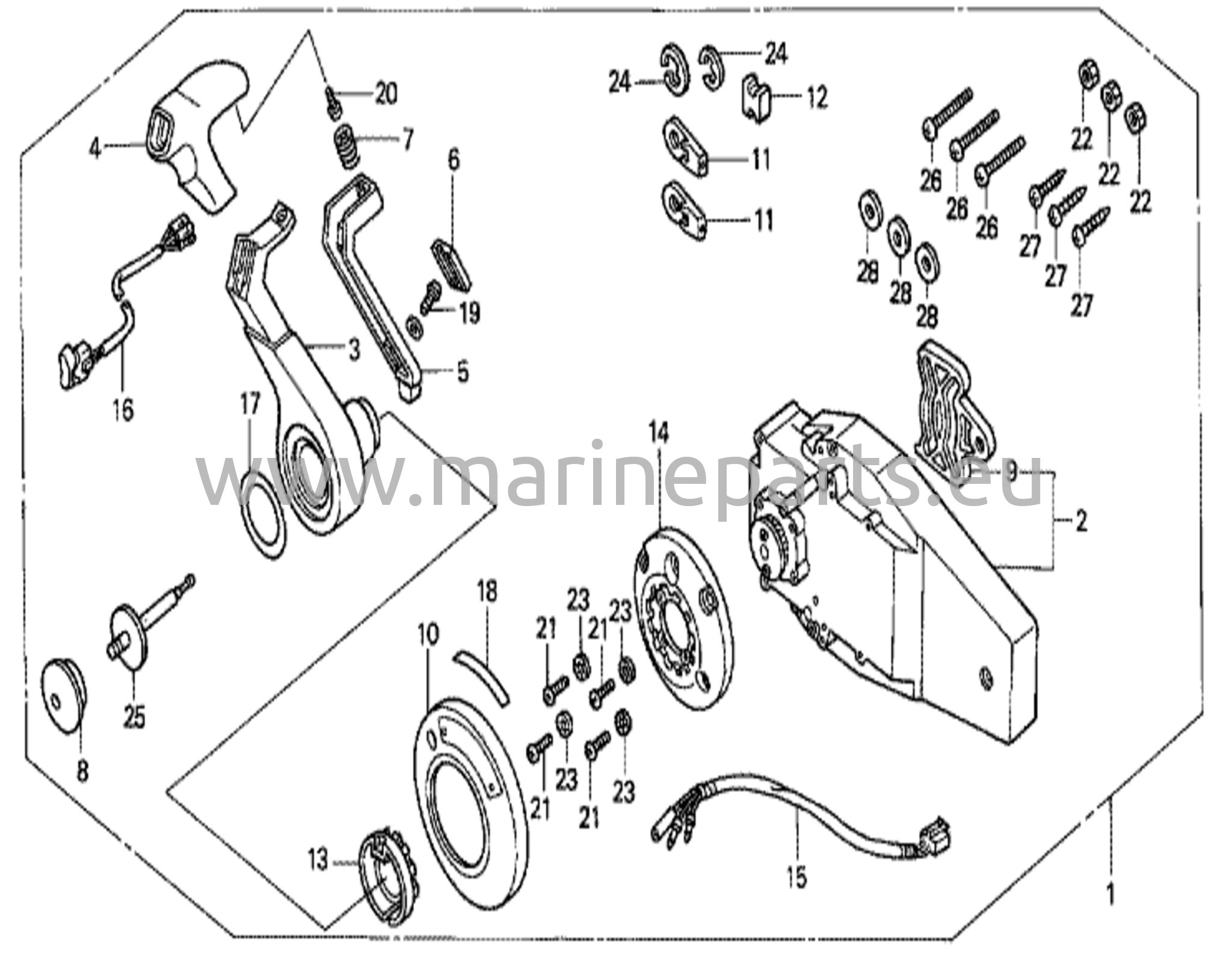 Fjärrkontroll (infälld typ) (höger)