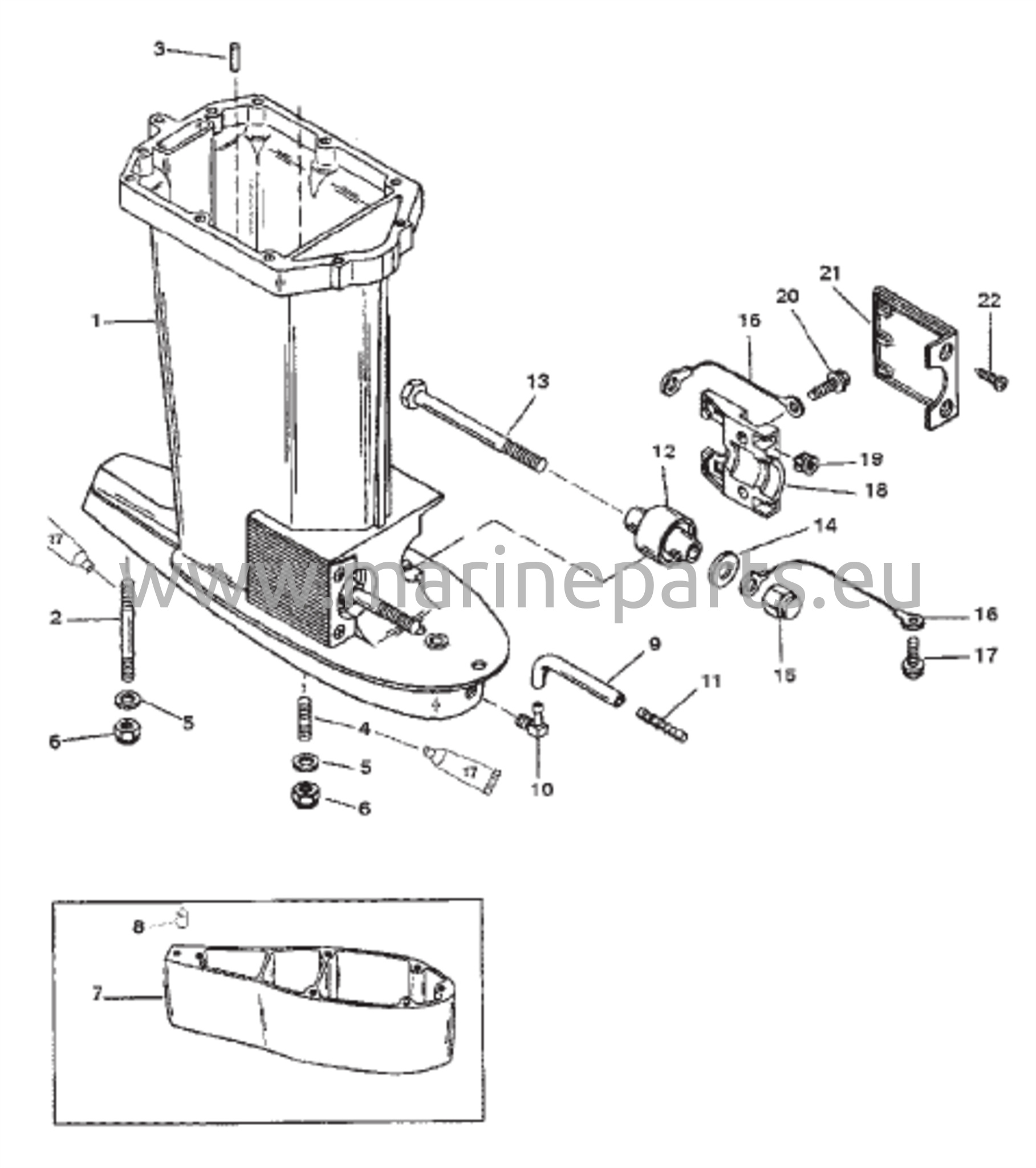 Voimansiirron kotelo USA-0T800999/ BEL-0P267999 ja alemmat