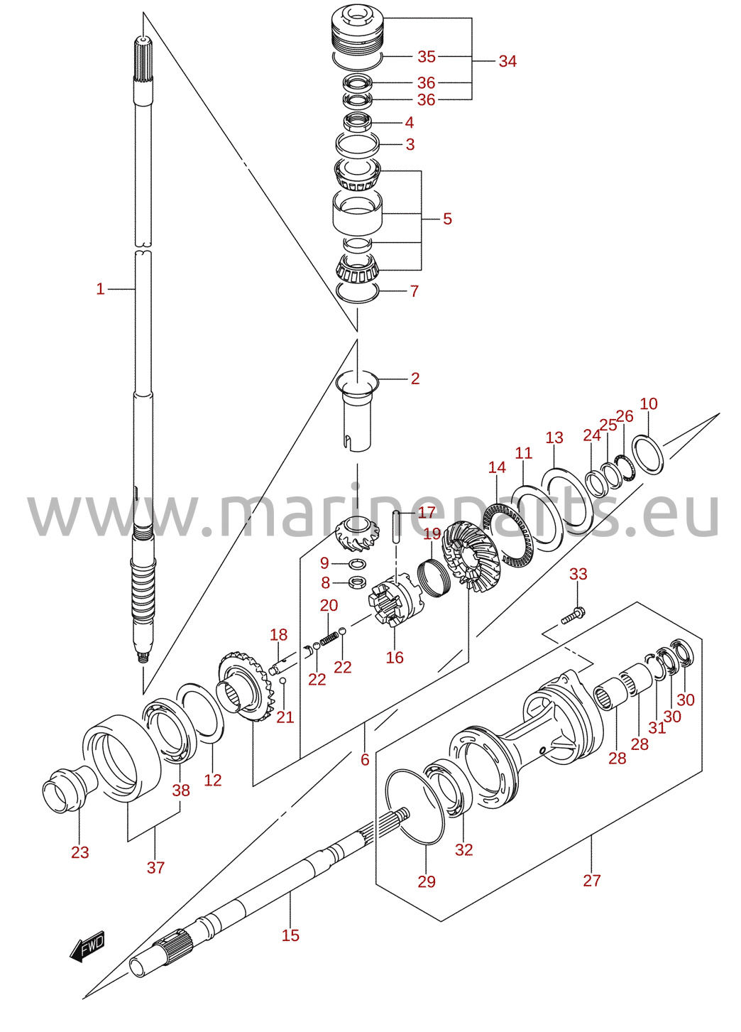 Transmission (DF150Z, DF175Z)