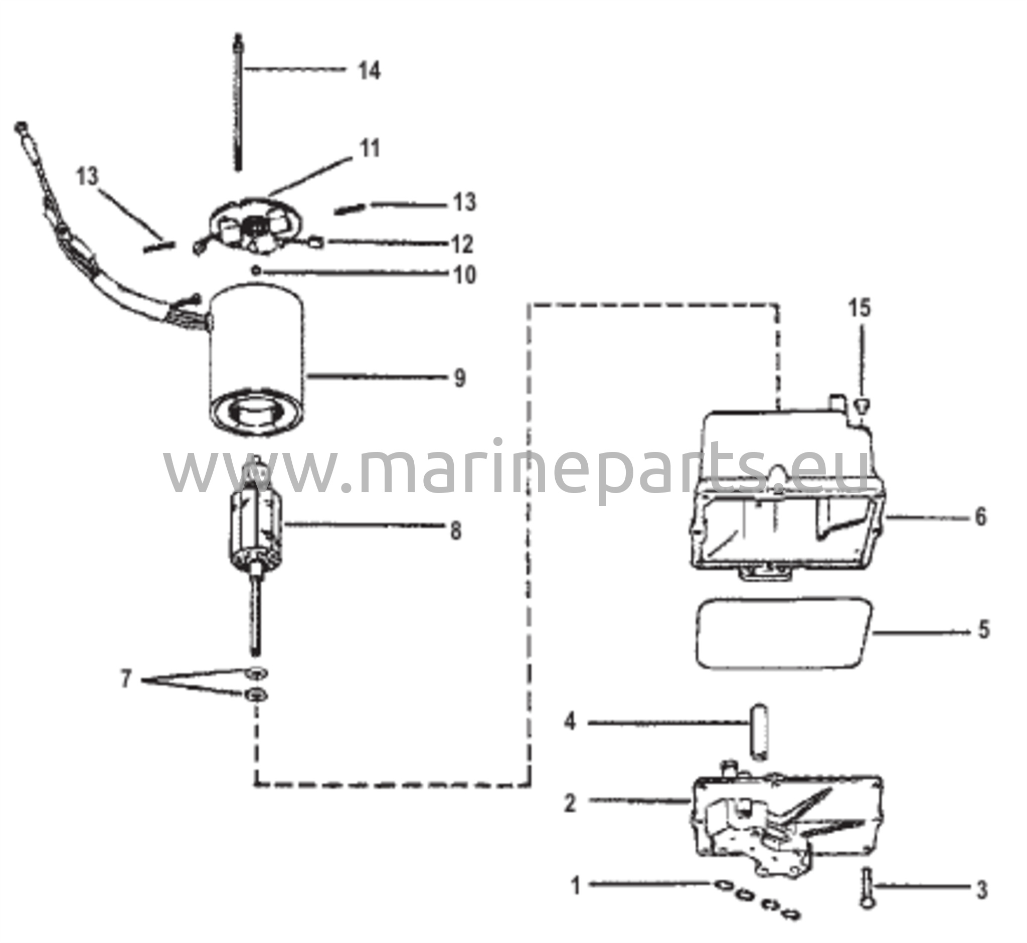 Hydraulipumpun kokoonpano (muovinen säiliö)