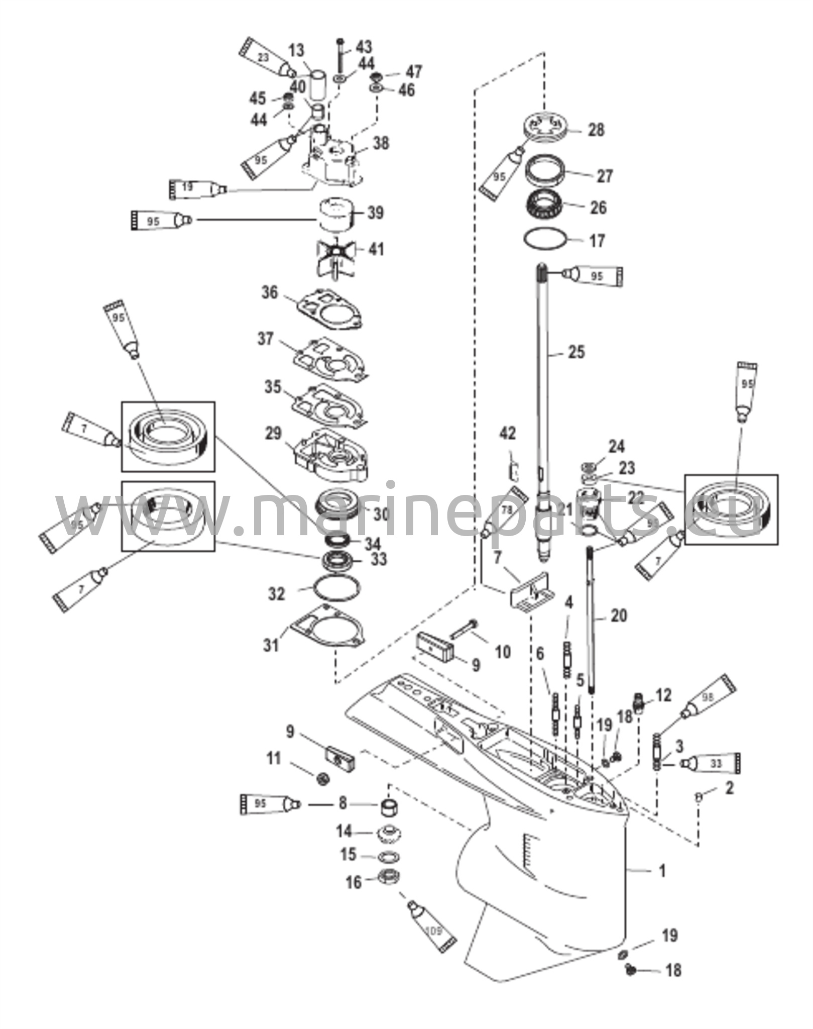 Gear Housing Driveshaft 