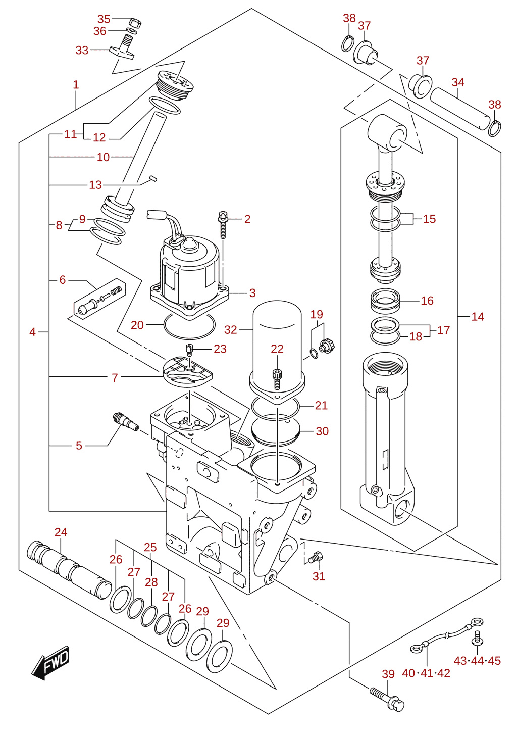 Trimmzylinder (X/XX-transom)