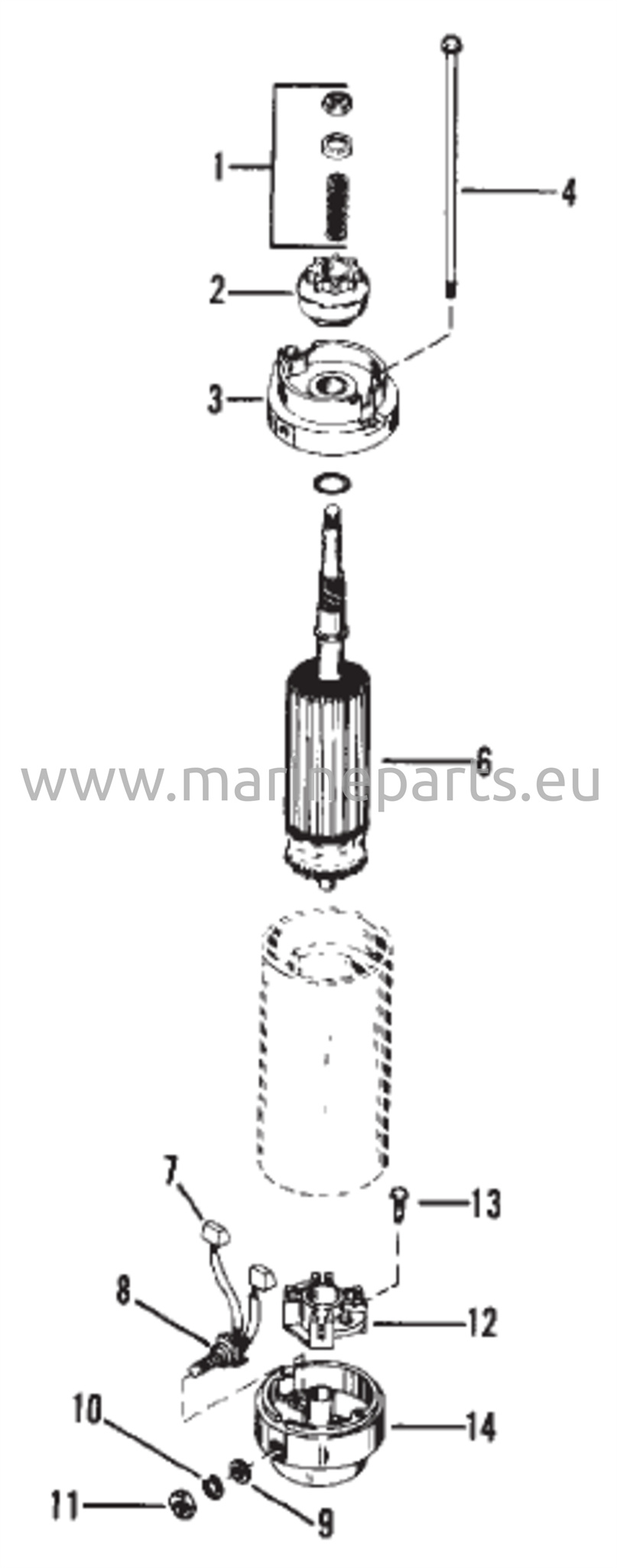 Käynnistinmoottorin kokoonpano (Bosch)