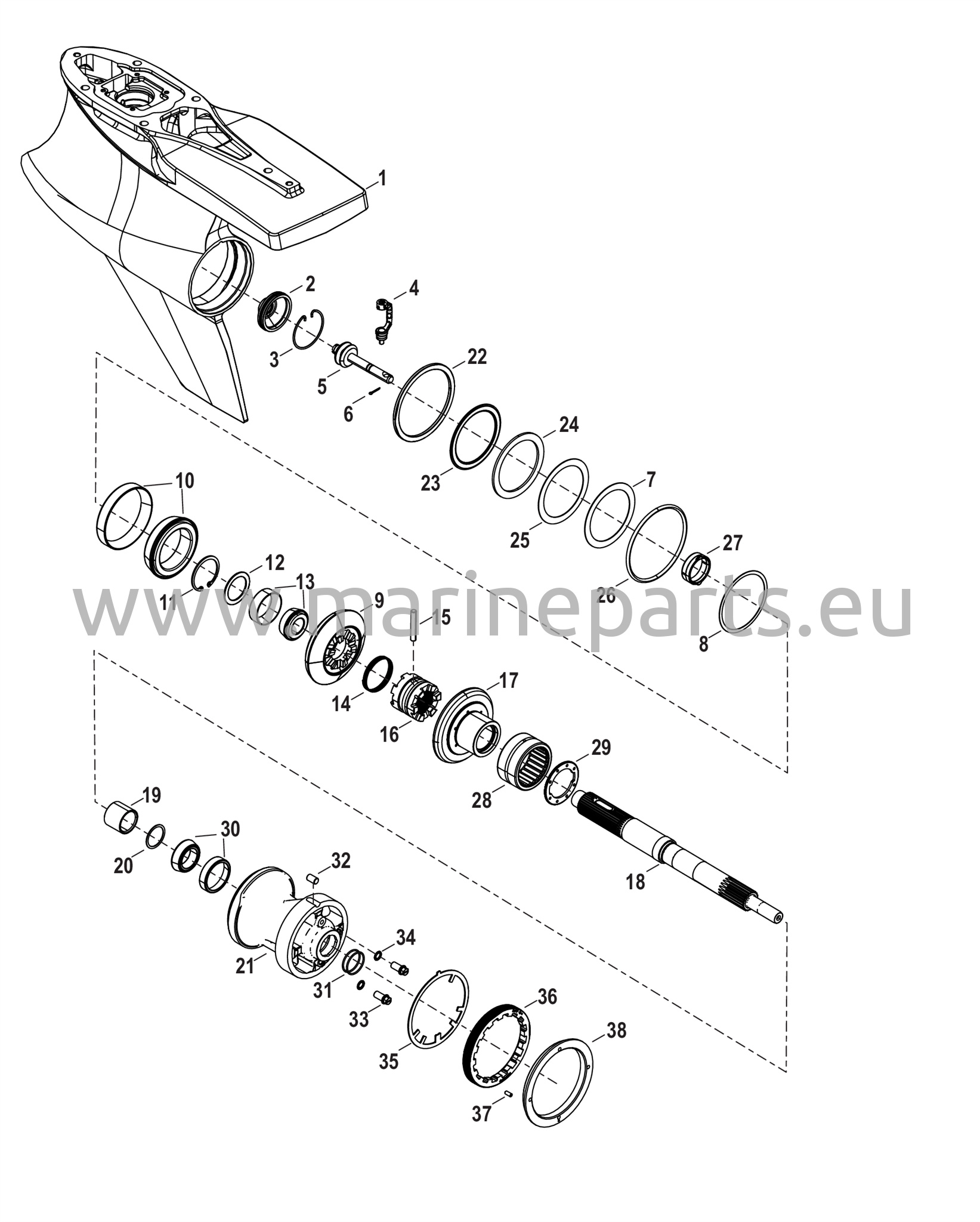 Vaihteiston kotelo vetoakselille - Standardi, Sport Master