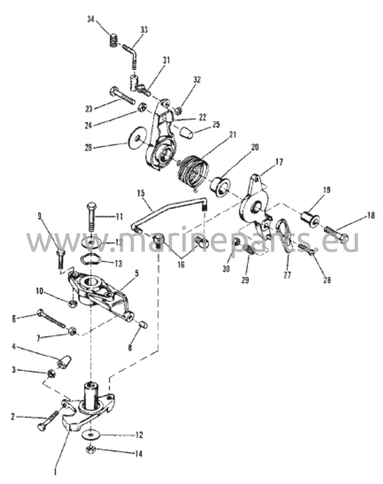Kaasukahvan ja sytytyksen ennakoinnin vipuyhdistelmä