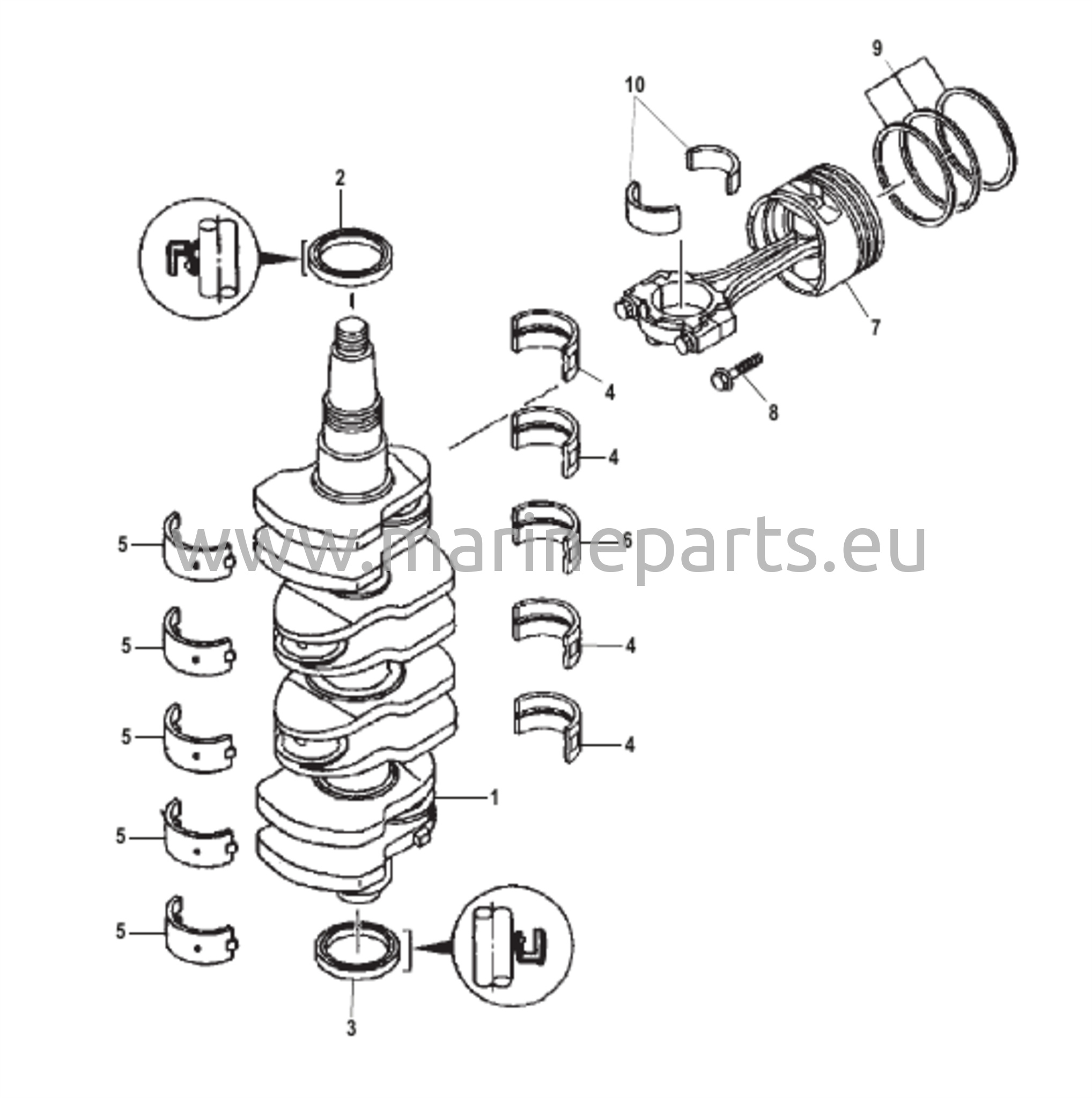 Kampiakseli, männät ja kiertokanget