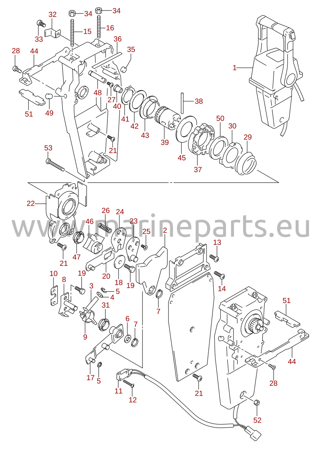 Remote control assembly dual (2) (optional)