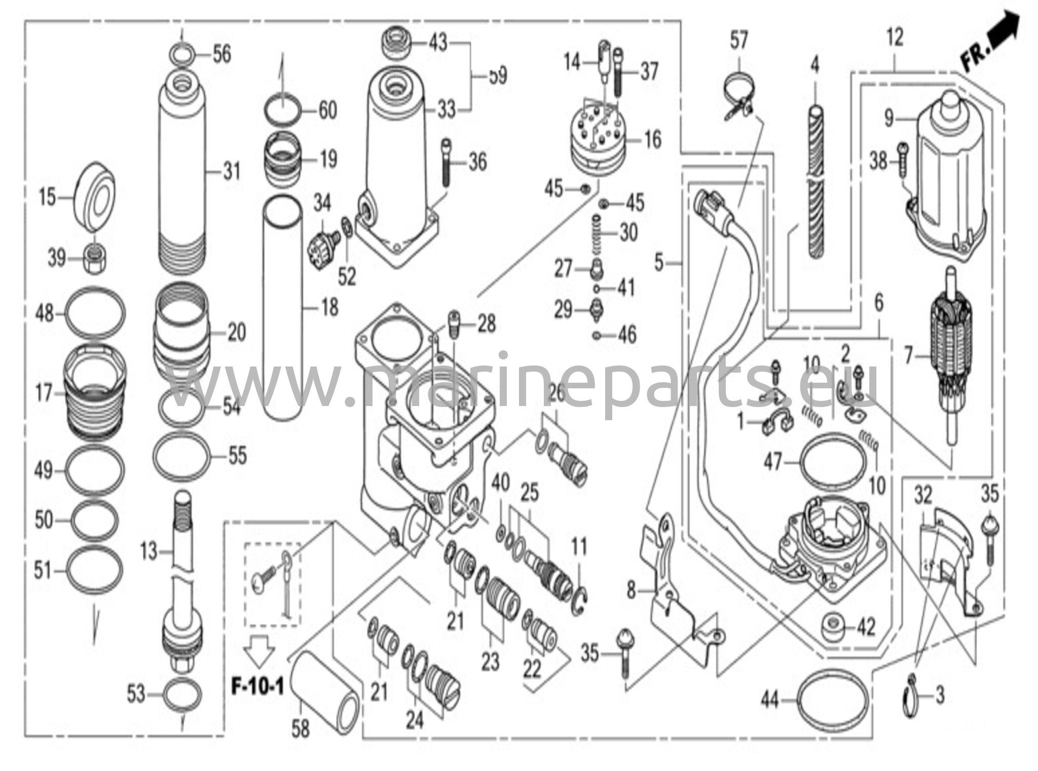 Elektrisk trim och tilt