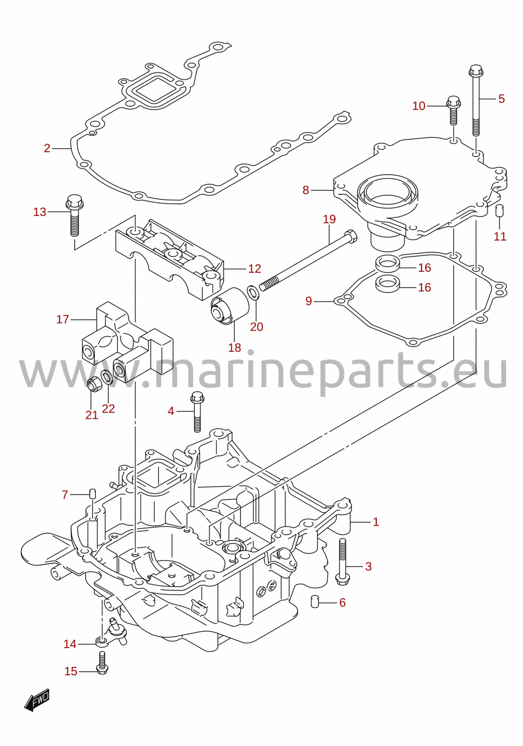 Motorholder (DF50AVT, DF50AVTH, DF60AVT, DF60AVTH)