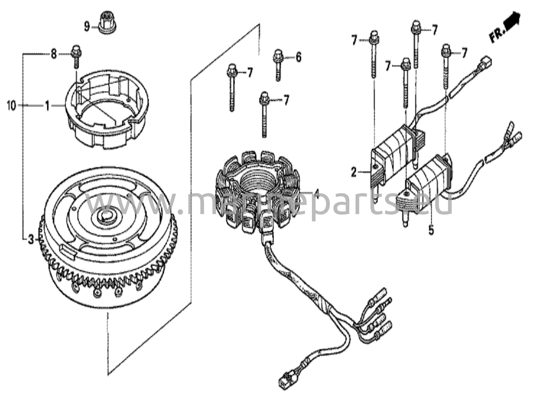 Svänghjul/tändspole