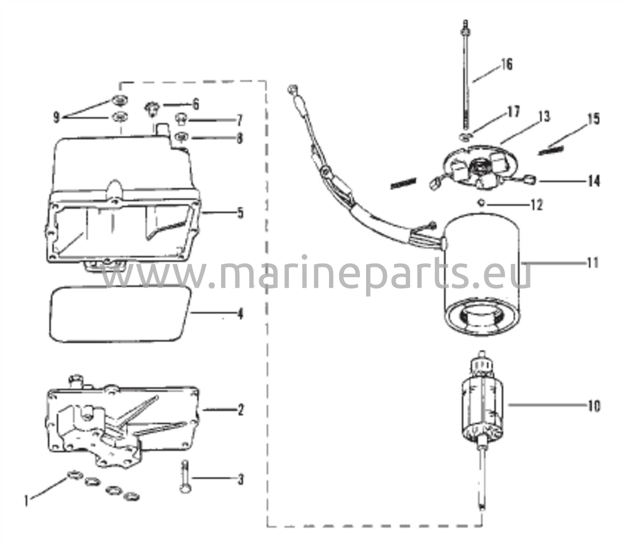 Hydraulipumppu Kokoonpano (Metallinen Säiliö)