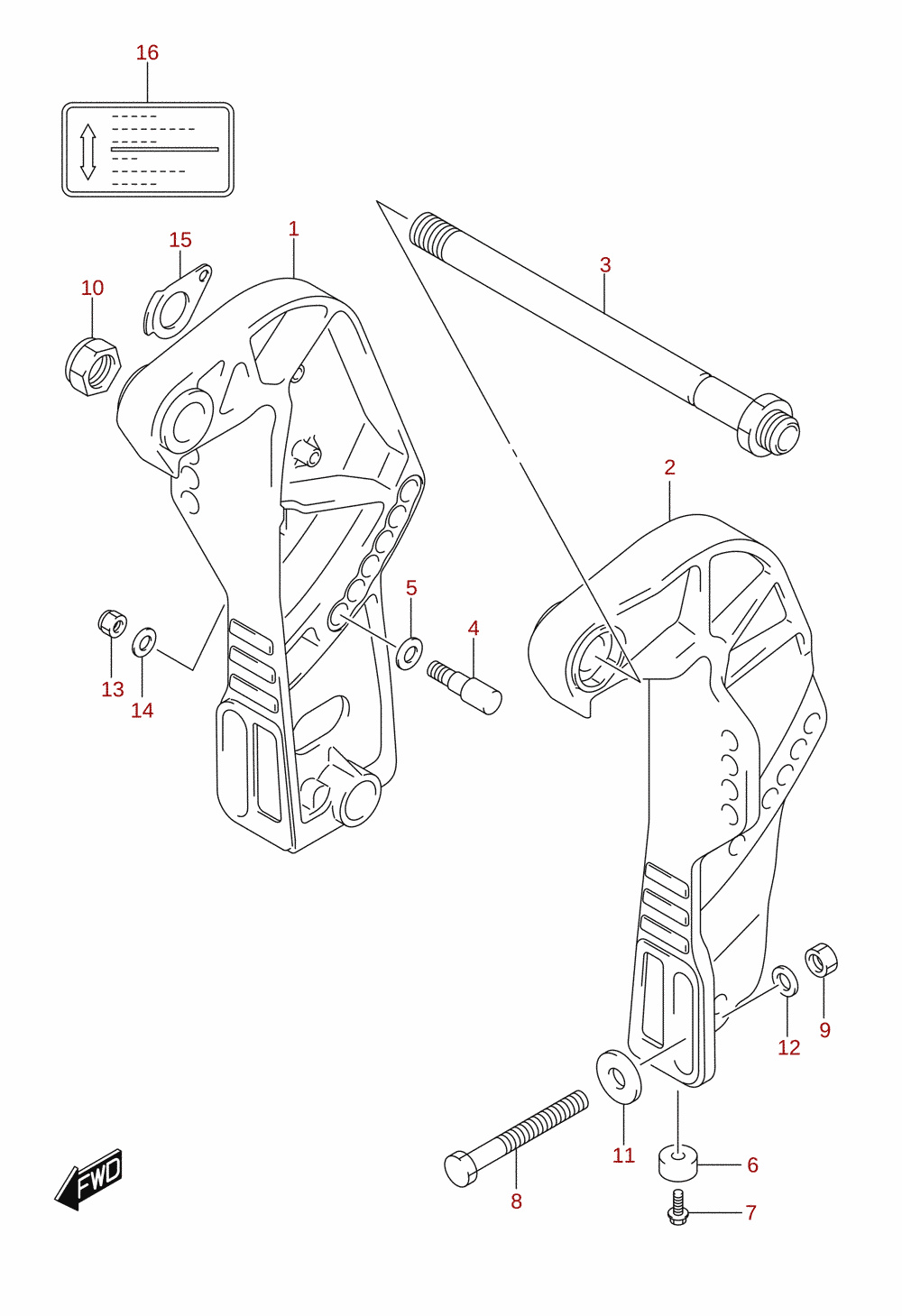 Clamp bracket (DF60AQH)