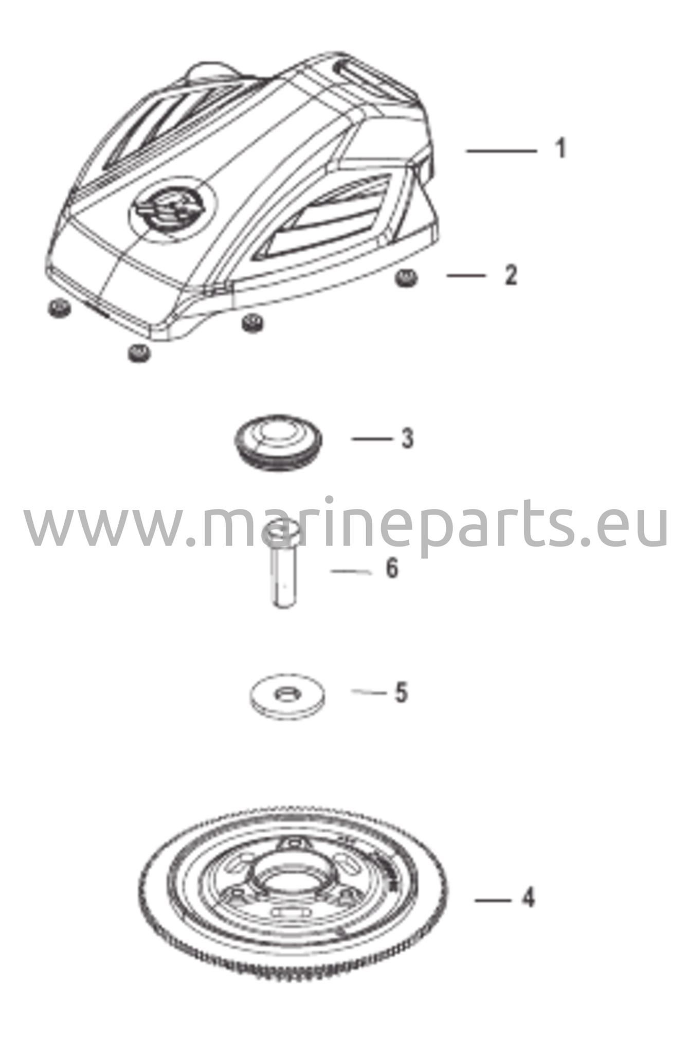 Vauhtipyörä ja kansi