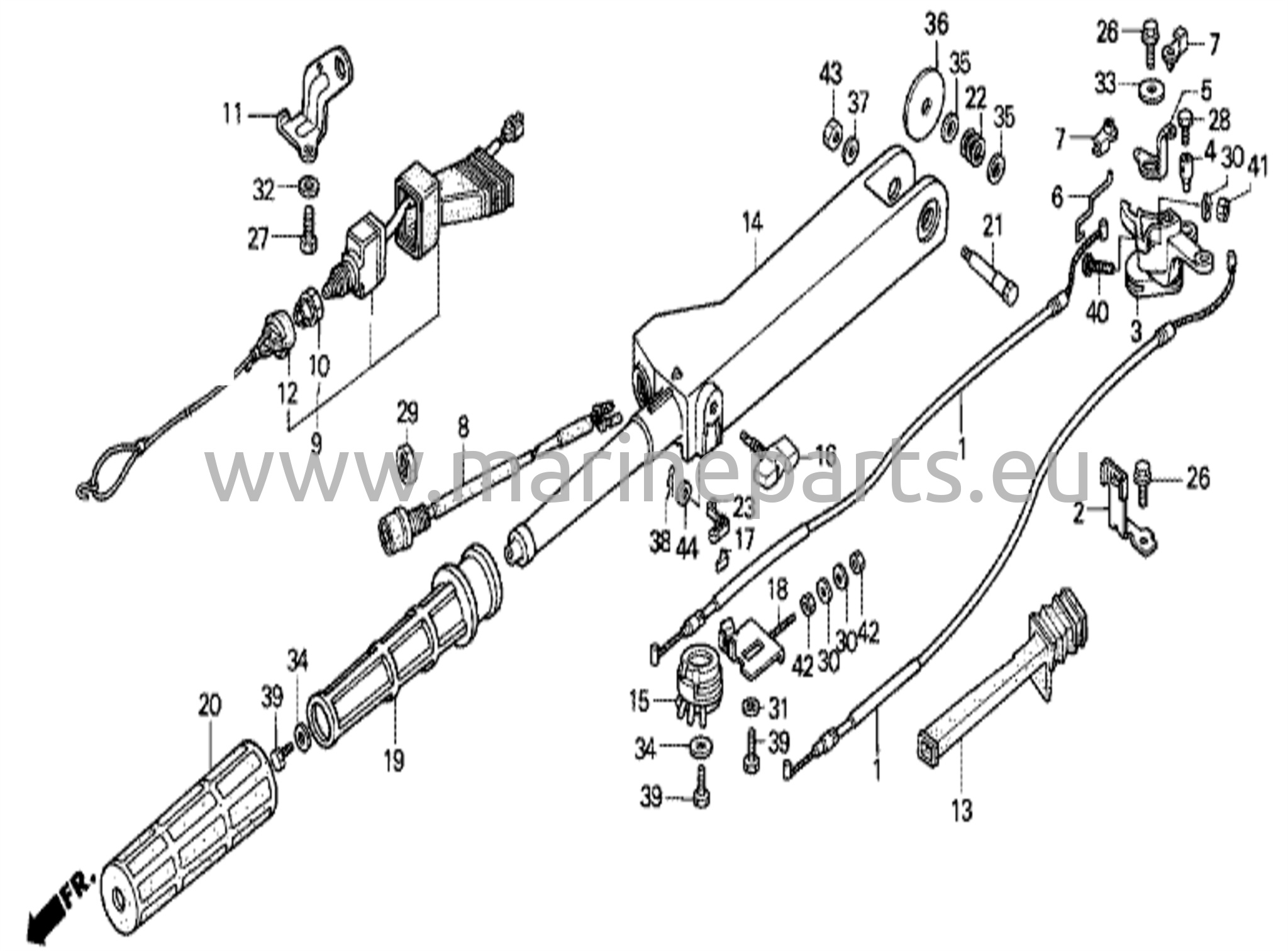 Steering handle  (BF9.9AH/K/BF15AH/K)